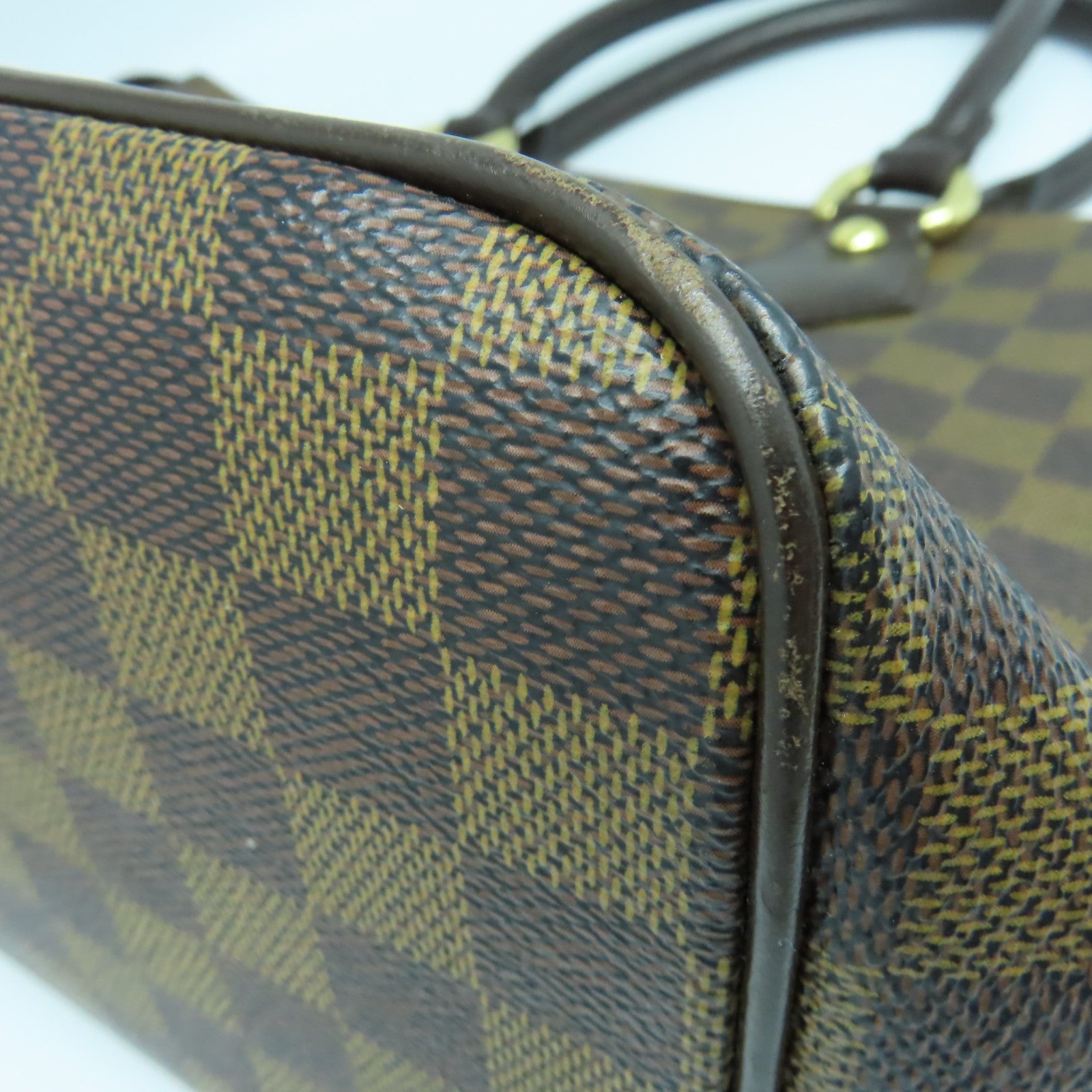 LOUIS VUITTON 【激減優惠】Damier Saleya PM金扣手挽袋啡色