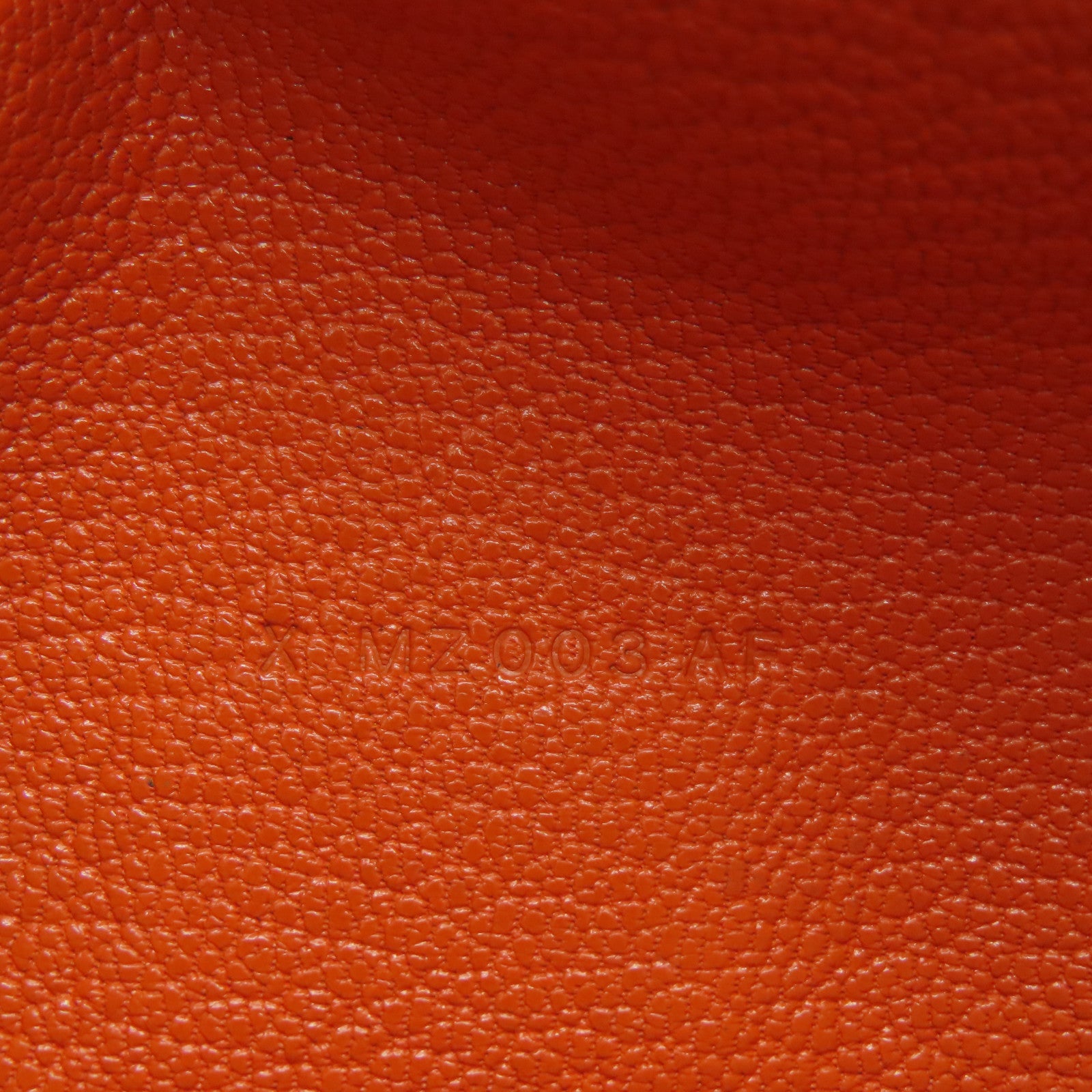 HERMES Chevre皮革Bearn Long Wallet长钱包Feu橙色