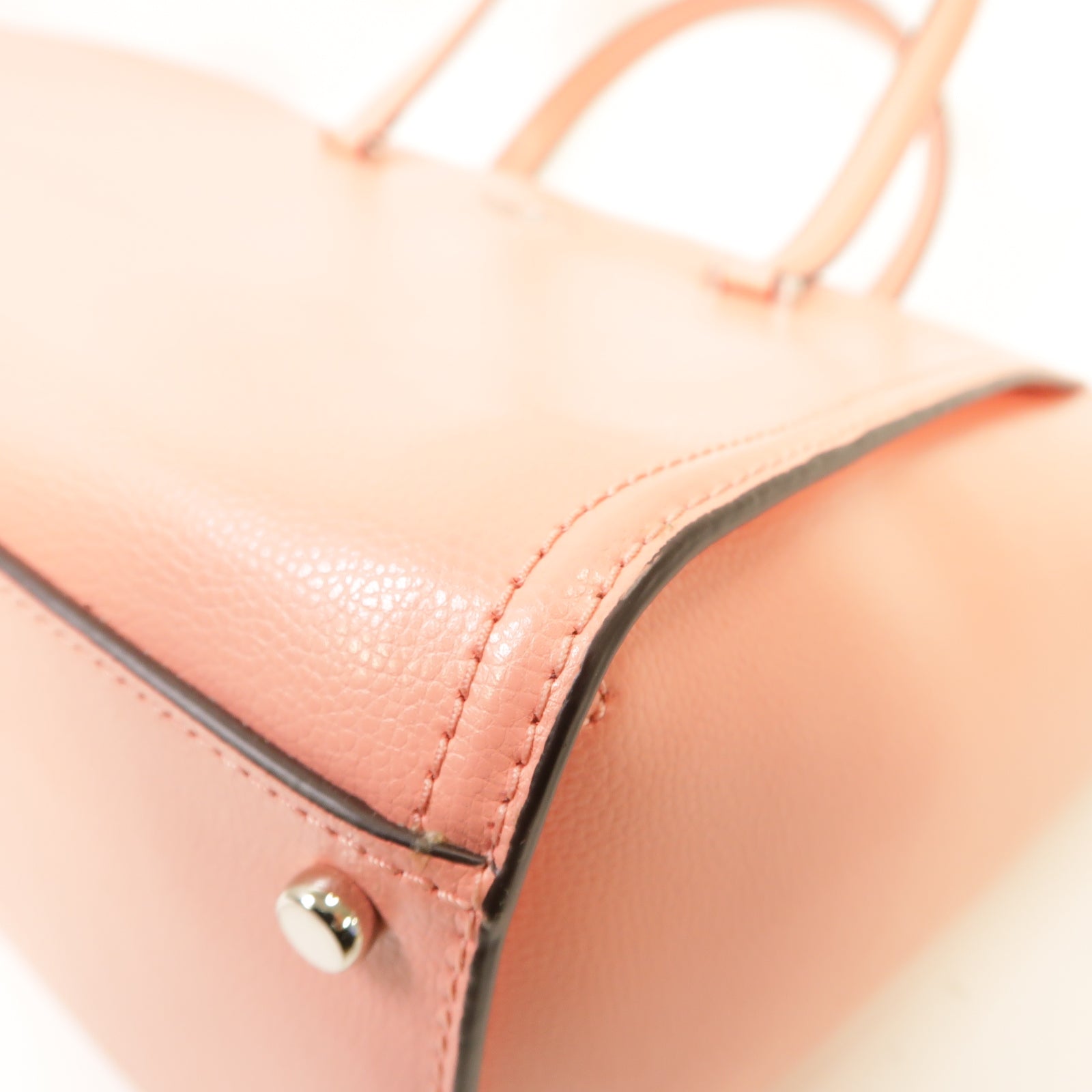 Kate Spade 牛皮皮革Shoulder Bag銀扣手挽肩背兩用袋粉紅色