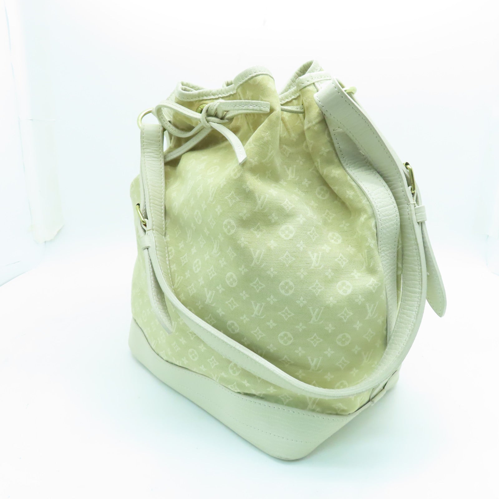 LOUIS VUITTON 【激減優惠】Monogram mini Run Noe金扣肩背袋米色