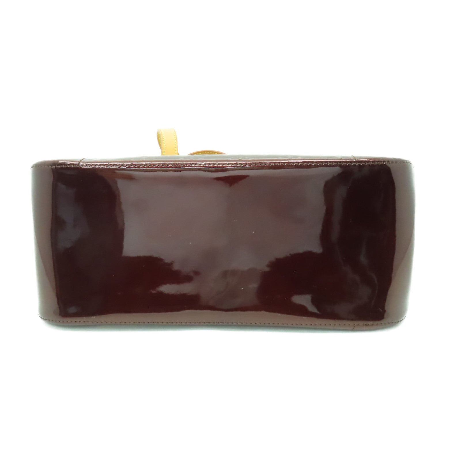 LOUIS VUITTON Monogram Vernis Rosewood Avenue金扣手挽袋酒紅色