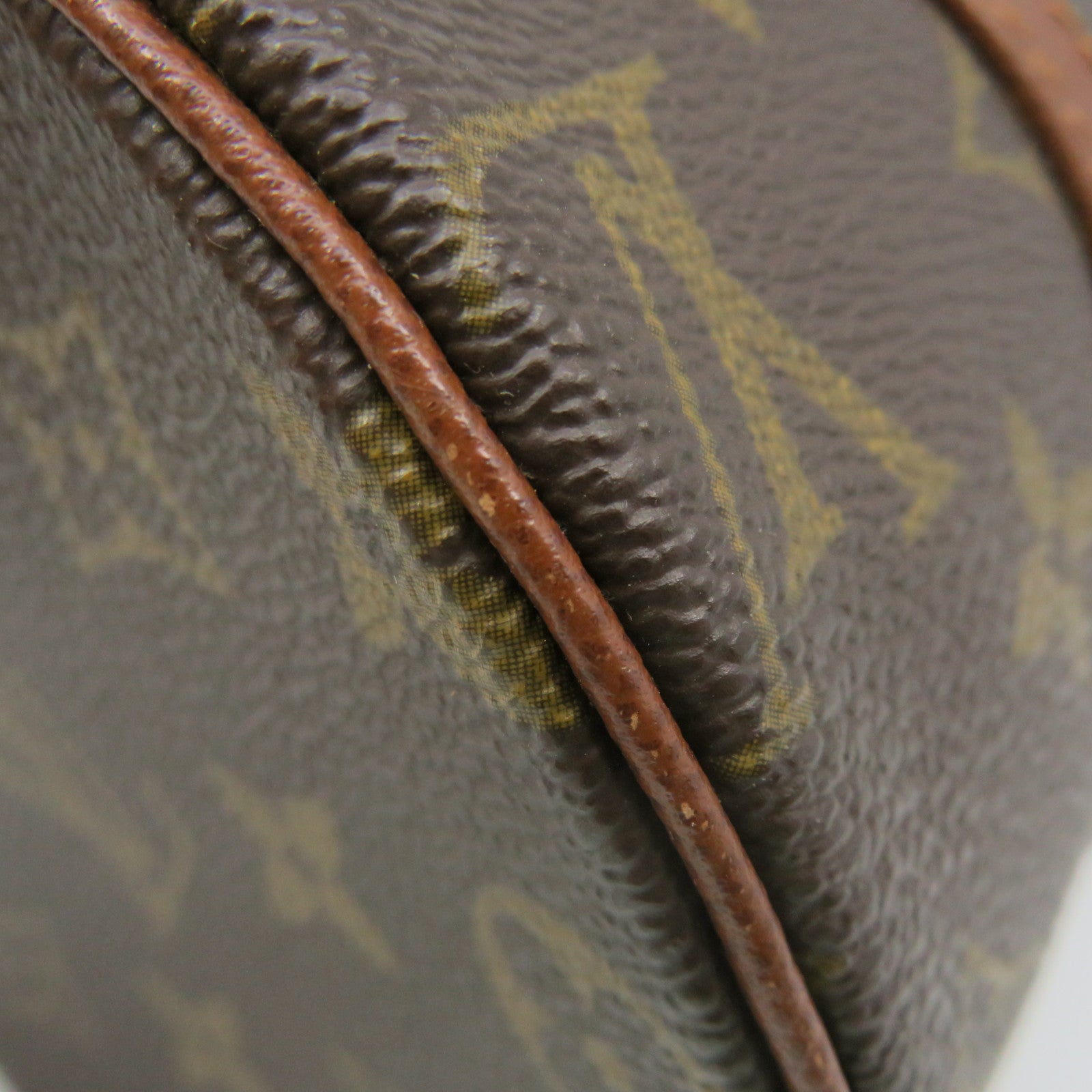 LOUIS VUITTON Monogram Papillon PM Hand Bag Brown