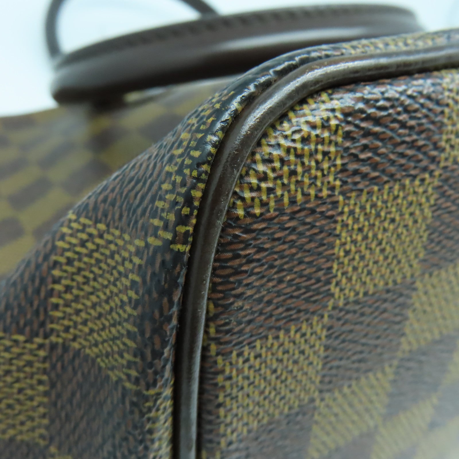 LOUIS VUITTON 【激減優惠】Damier Saleya PM金扣手挽袋啡色