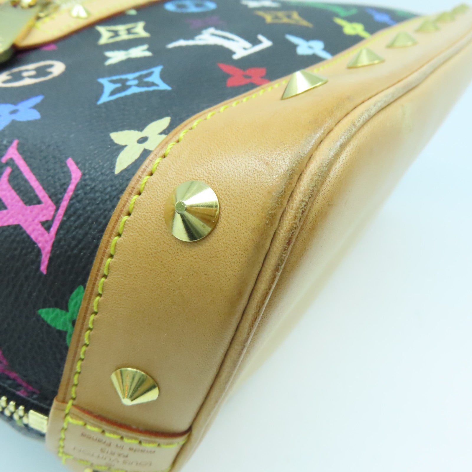 LOUIS VUITTON 【激減優惠】Monogram Multicolor Alma金扣手挽袋黑色
