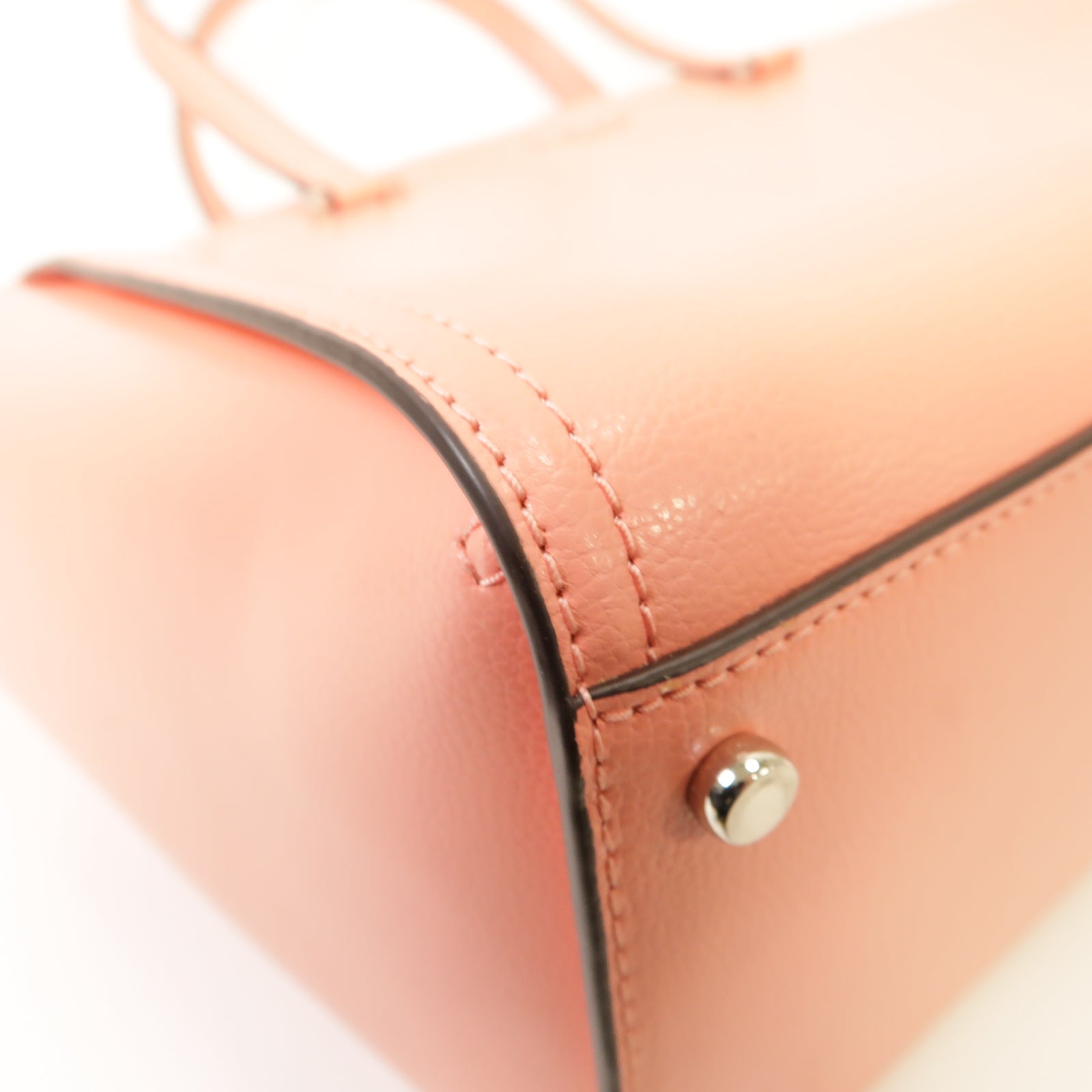 Kate Spade 牛皮皮革Shoulder Bag銀扣手挽肩背兩用袋粉紅色