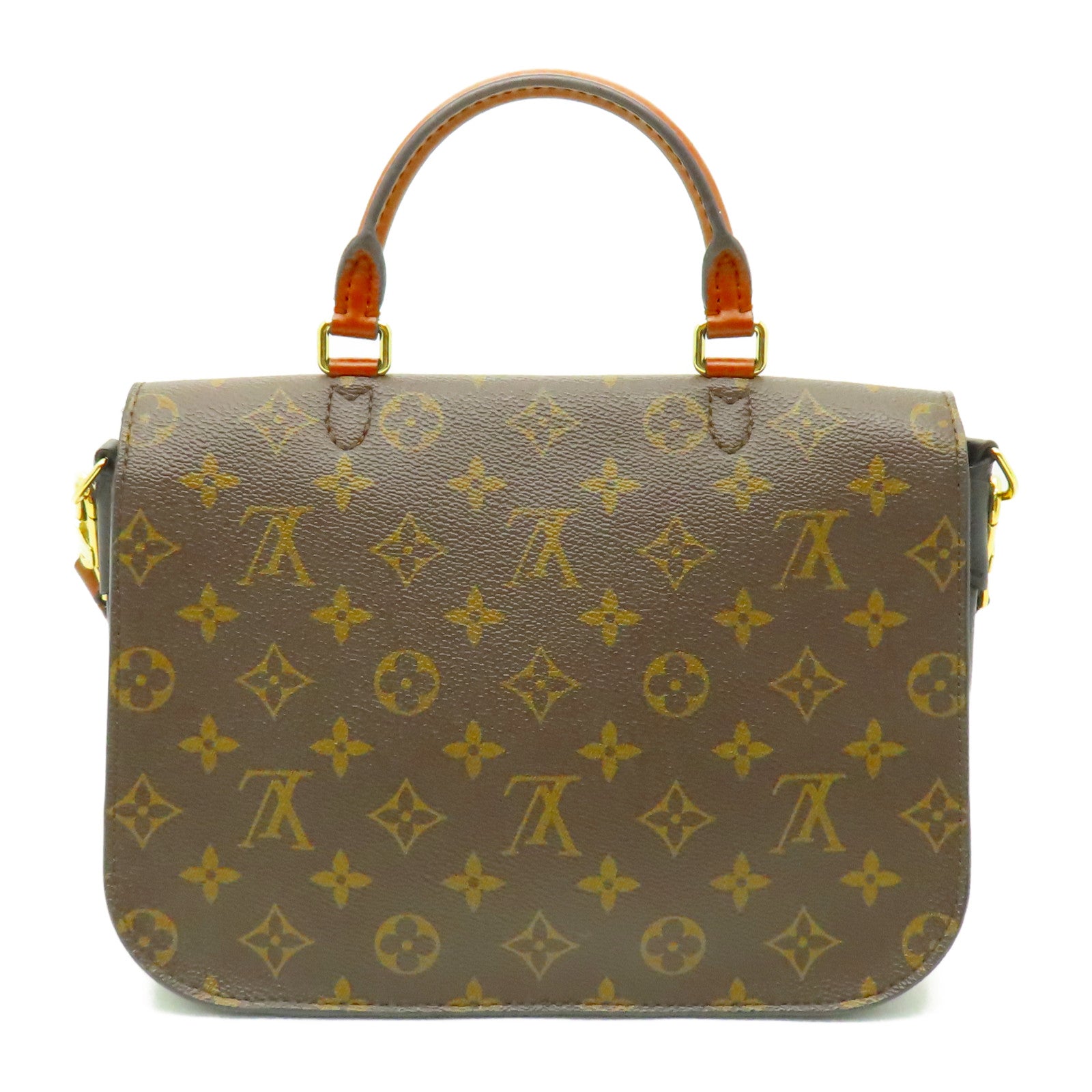 LOUIS VUITTON Monogram Vanguard金扣手挽肩背兩用袋啡色