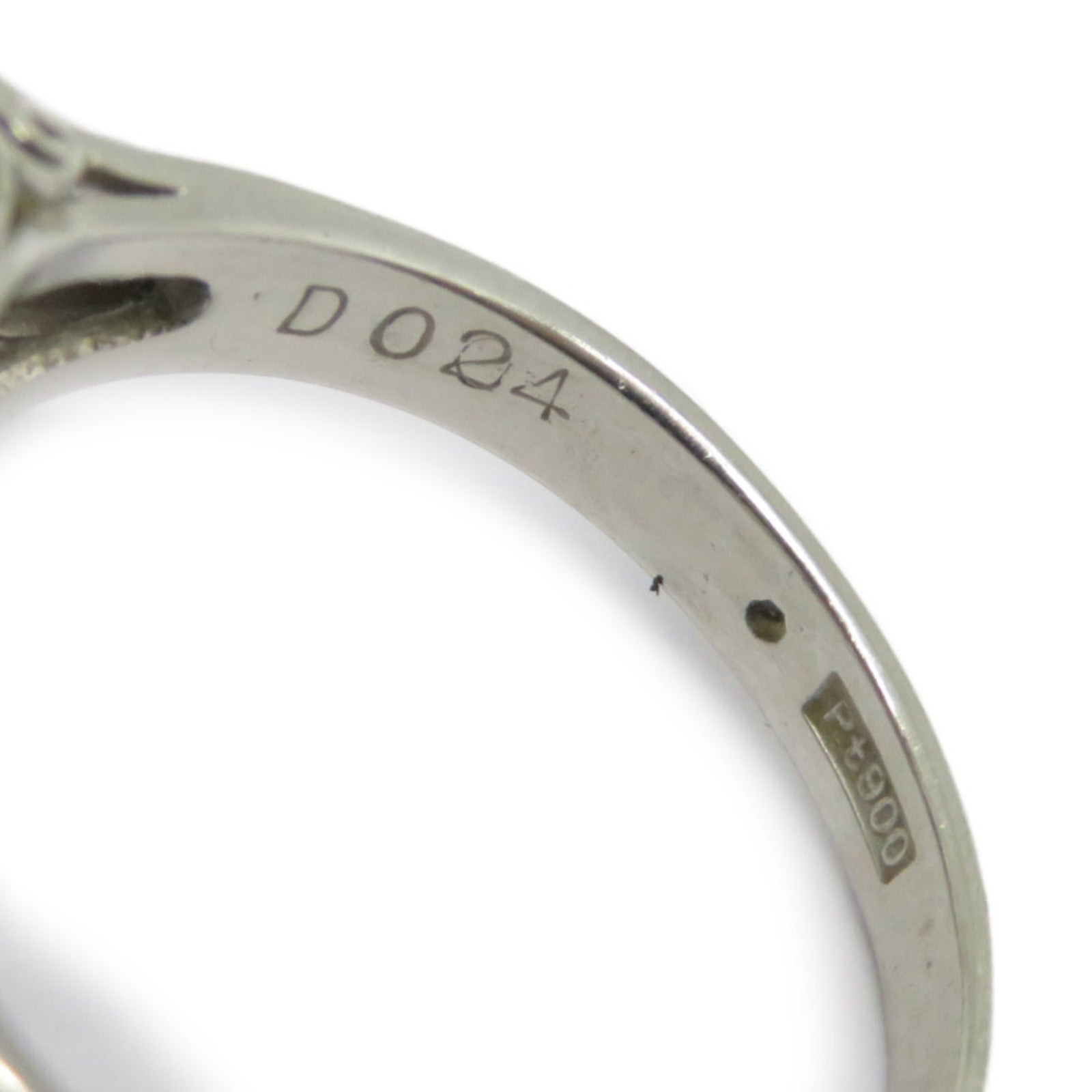 JEWELRY PT900鉑金Aquamarine Ring 1.48ct藍晶/0.24ct鑽石戒指US#5.5淺藍色/銀色