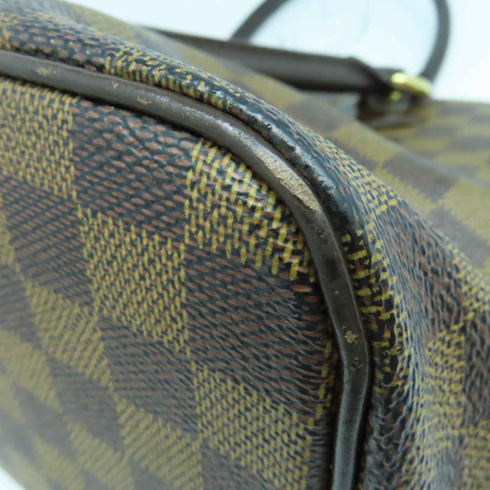 LOUIS VUITTON 【激減優惠】Damier Saleya PM金扣手挽袋啡色