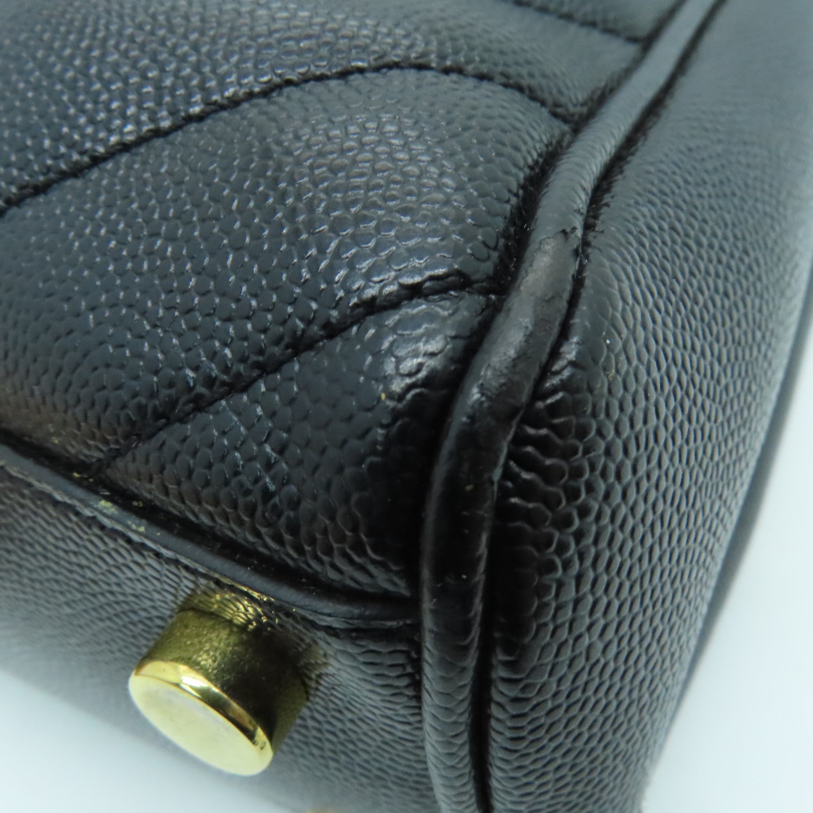 YVES SAINT LAURENT 牛皮皮革Chain Shoulder金扣肩背袋黑色
