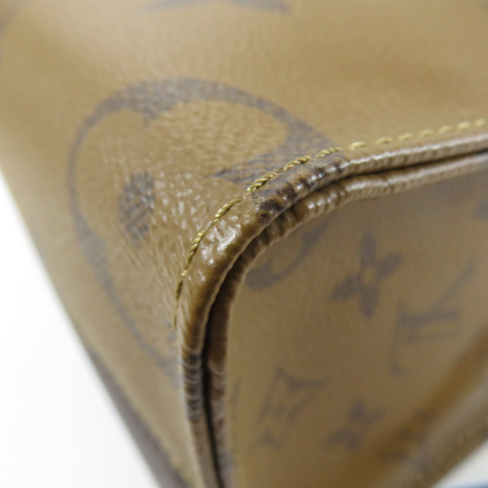 LOUIS VUITTON Monogram On The Go PM金扣手挽肩背兩用袋啡色