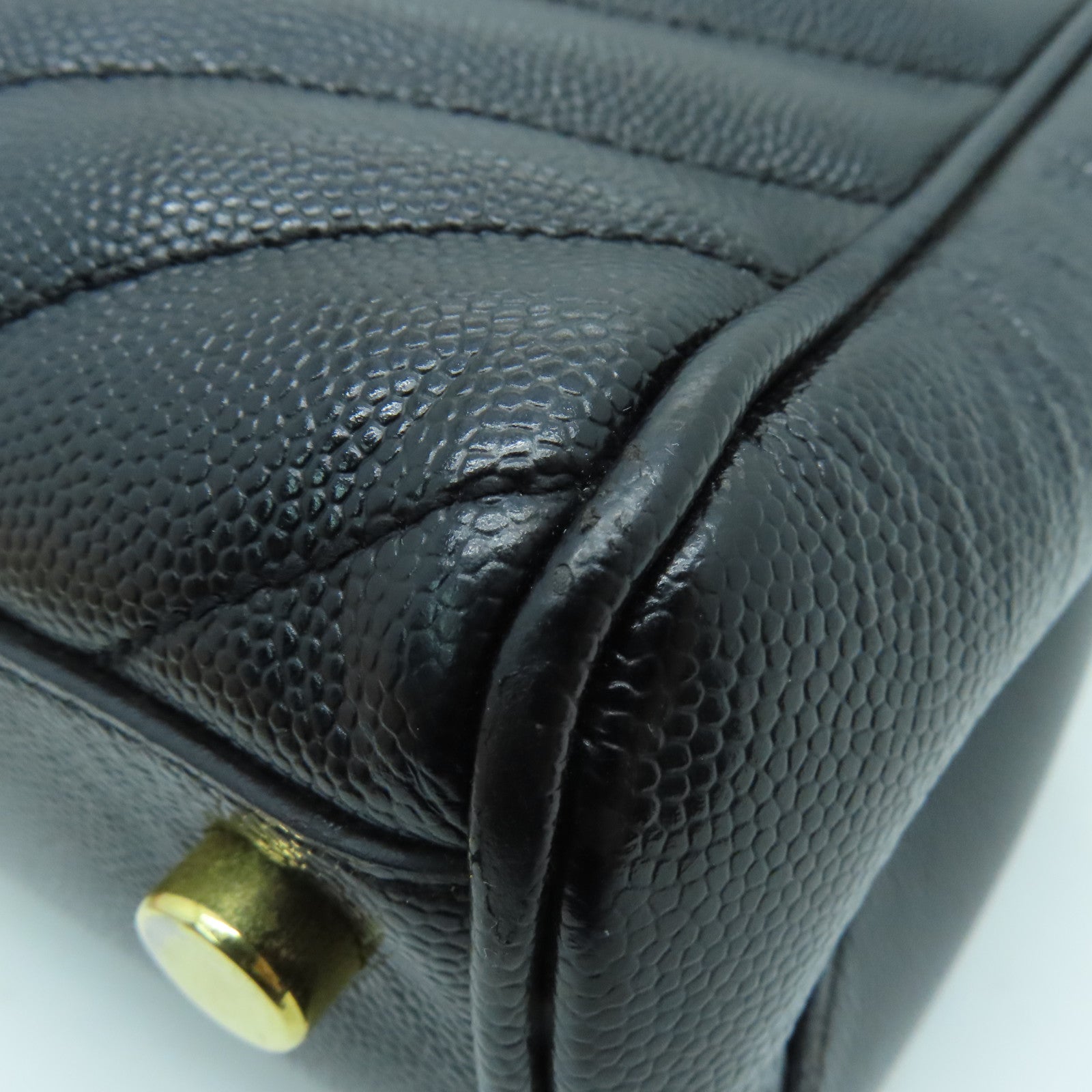 YVES SAINT LAURENT 牛皮皮革Chain Shoulder金扣肩背袋黑色