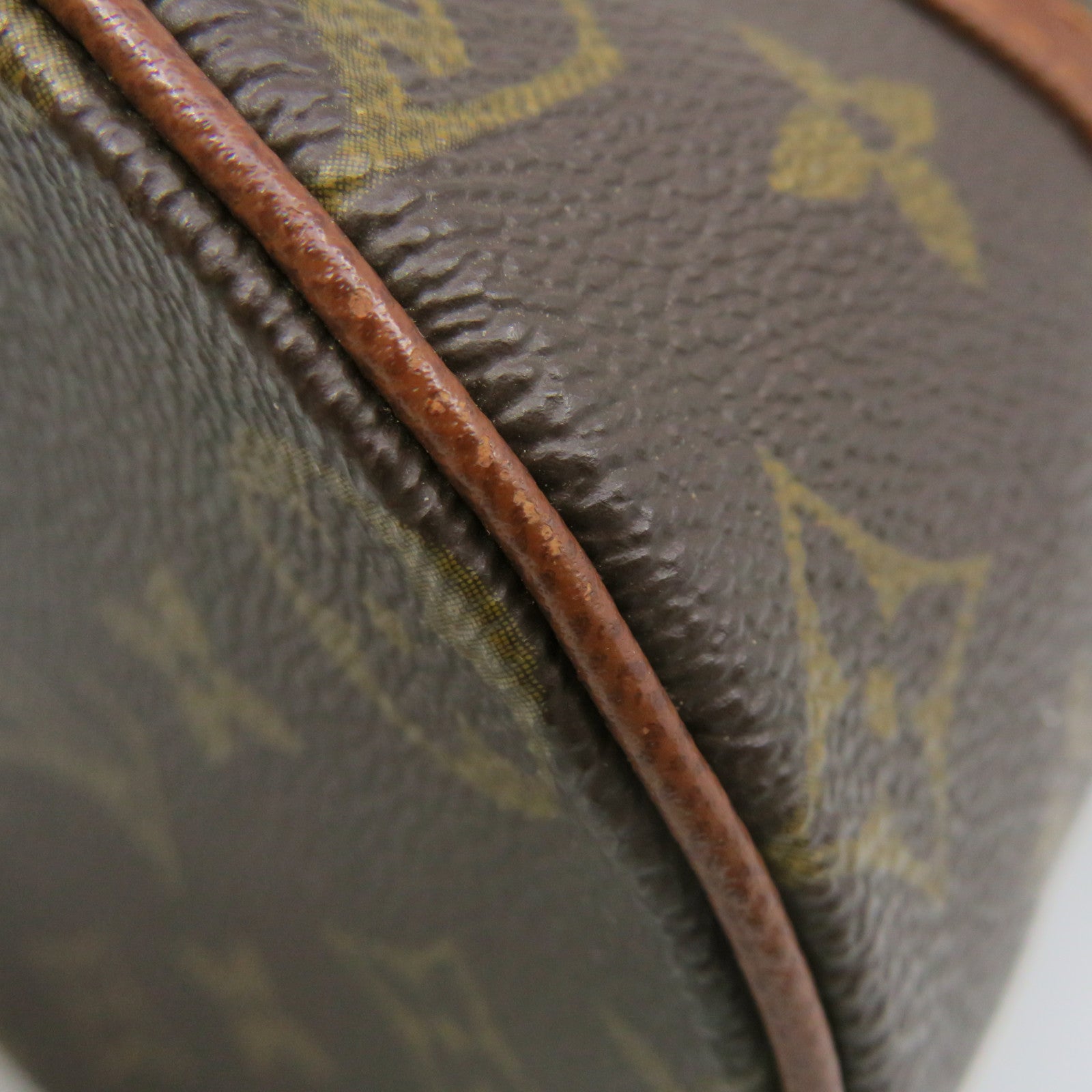 LOUIS VUITTON Monogram Papillon PM Hand Bag Brown