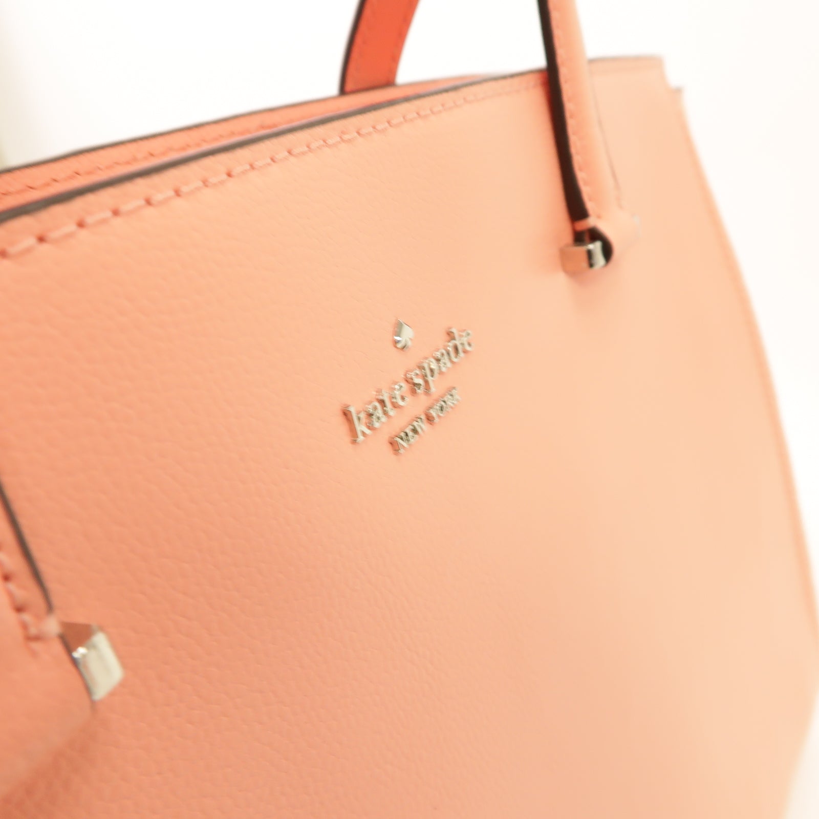 Kate Spade 牛皮皮革Shoulder Bag銀扣手挽肩背兩用袋粉紅色