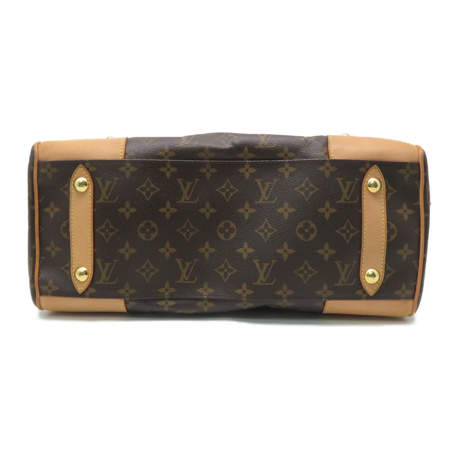 LOUIS VUITTON Monogram Retiro GM金扣手挽肩背兩用袋啡色