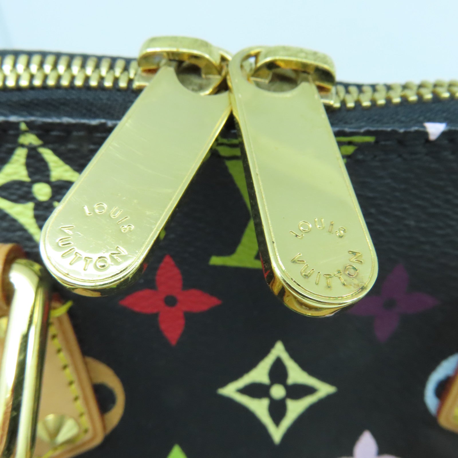 LOUIS VUITTON 【激減優惠】Monogram Multicolor Alma金扣手挽袋黑色