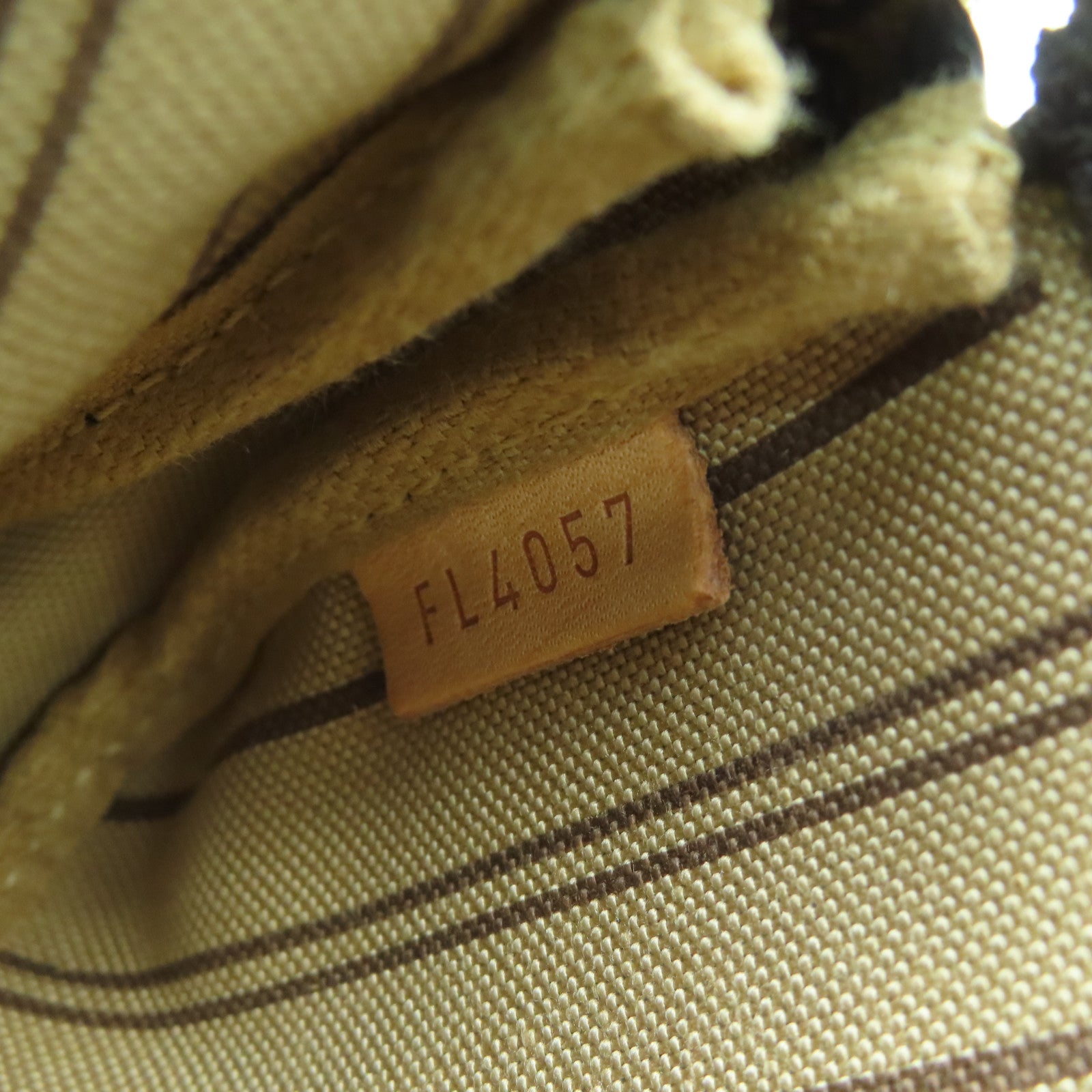 LOUIS VUITTON Monogram Mini Pochette Gold Buckle Handle Bag Brown