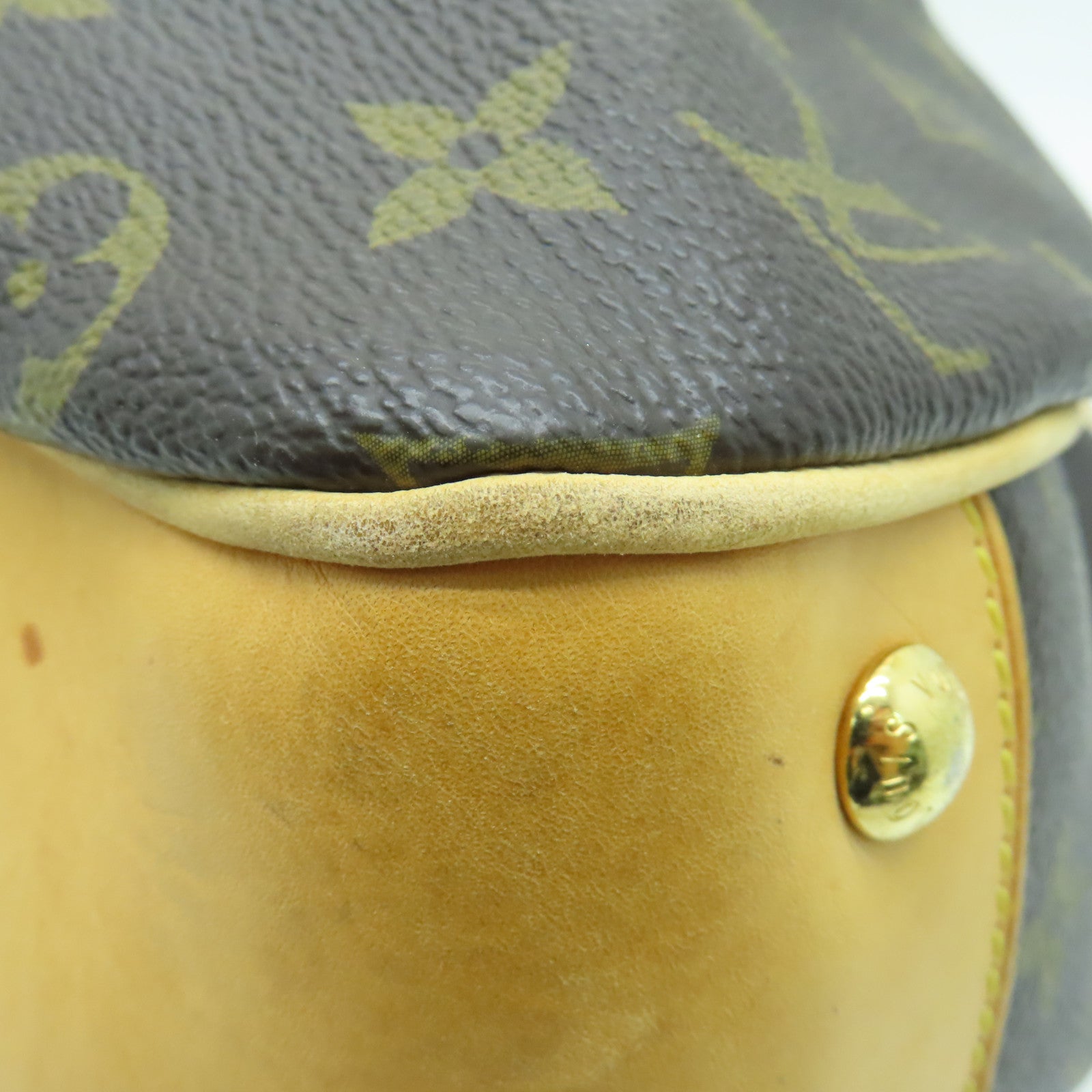 LOUIS VUITTON 【激減優惠】Monogram Boetie MM金扣手挽袋啡色