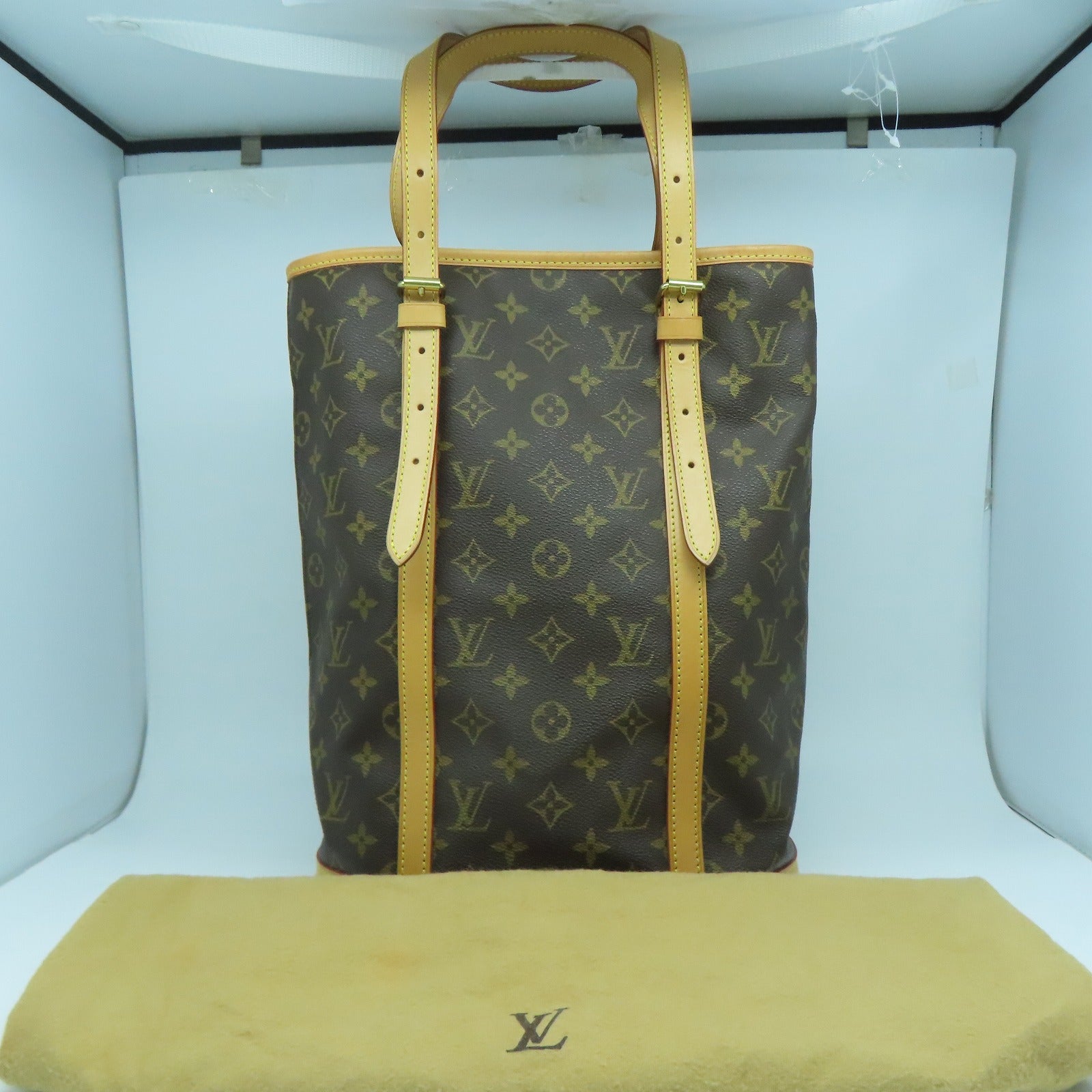 LOUIS VUITTON Monogram Bucket GM金扣手挽袋啡色