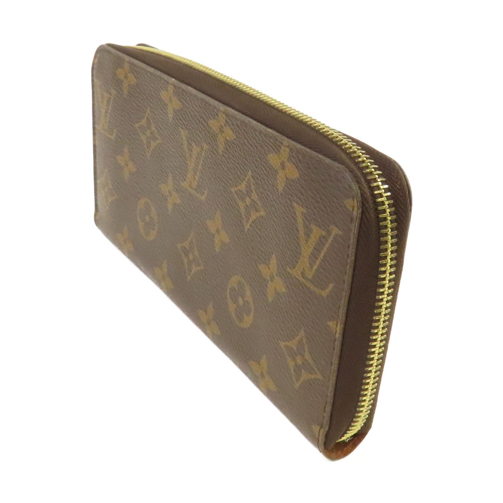 LOUIS VUITTON Monogram Zippy Wallet拉鏈長錢包啡色