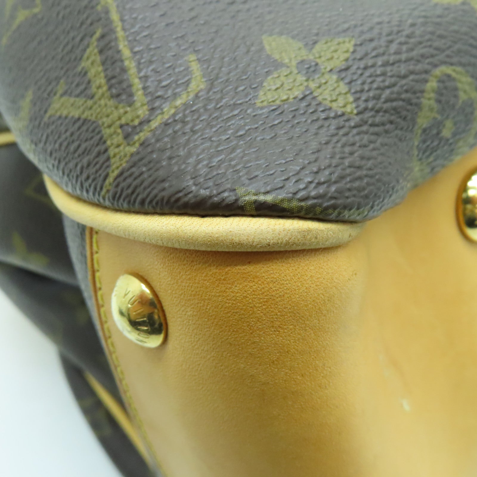 LOUIS VUITTON 【激減優惠】Monogram Boetie MM金扣手挽袋啡色