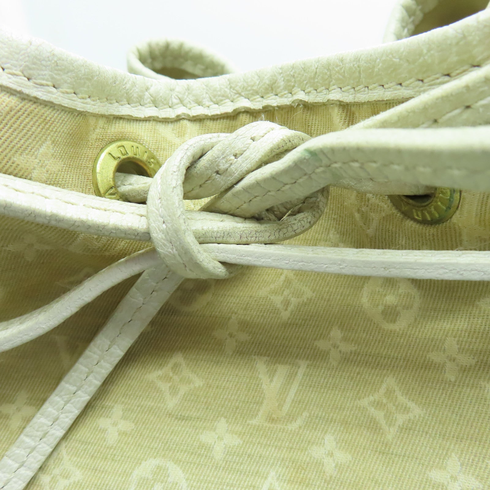 LOUIS VUITTON 【激減優惠】Monogram mini Run Noe金扣肩背袋米色