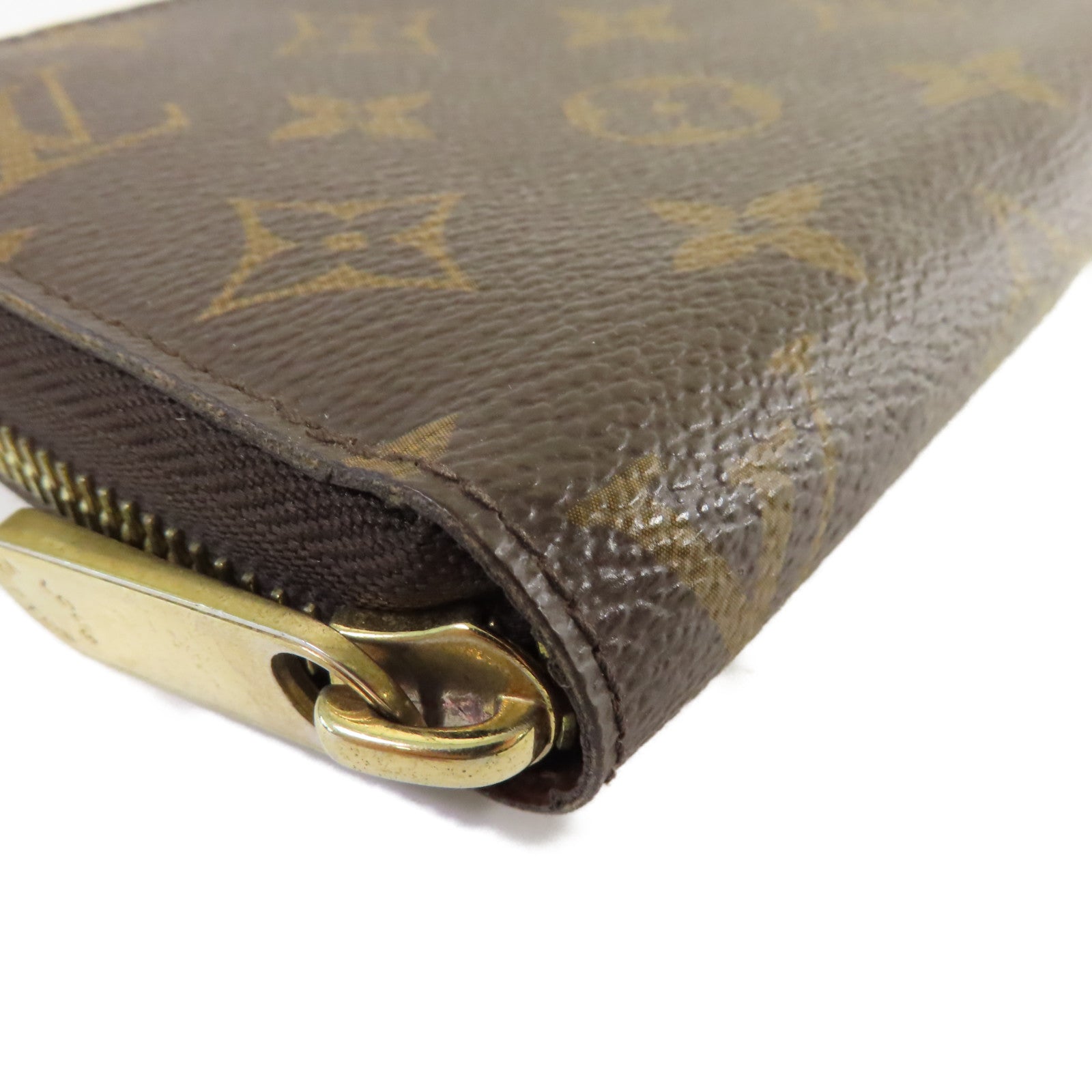 LOUIS VUITTON Monogram Zippy Wallet拉鏈長錢包啡色