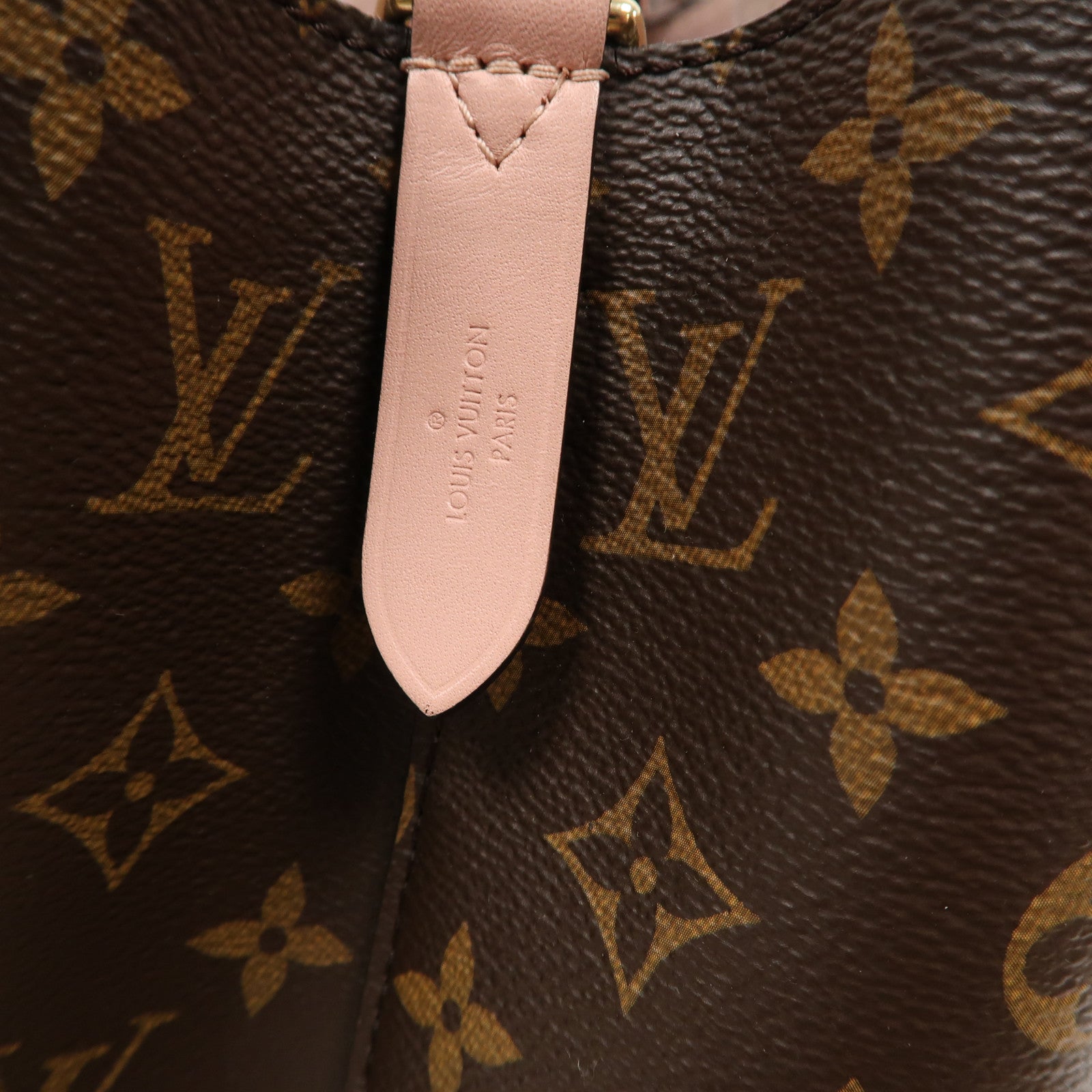LOUIS VUITTON Monogram NeoNoe MM金扣肩背袋啡色/粉紅色
