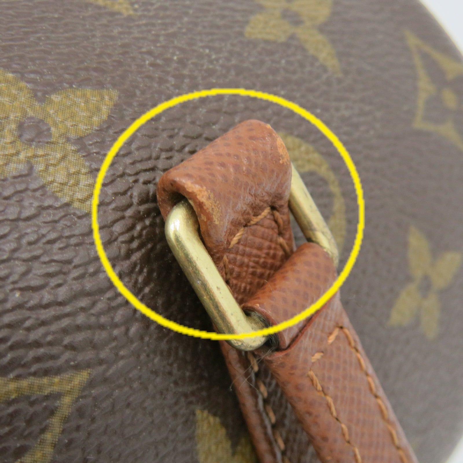 LOUIS VUITTON Monogram Papillon PM Hand Bag Brown