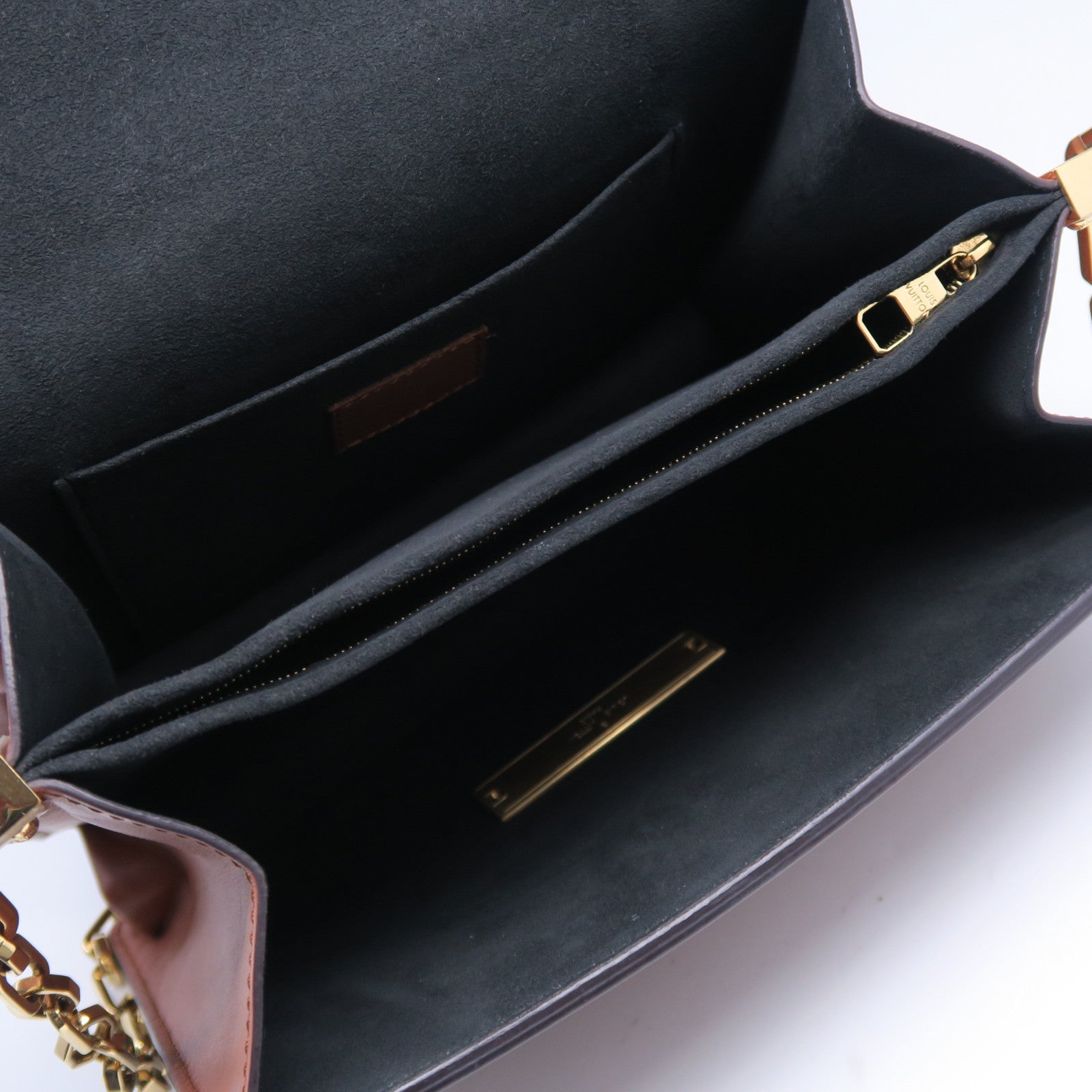 LOUIS VUITTON Monogram Dauphine MM金扣肩背袋啡色