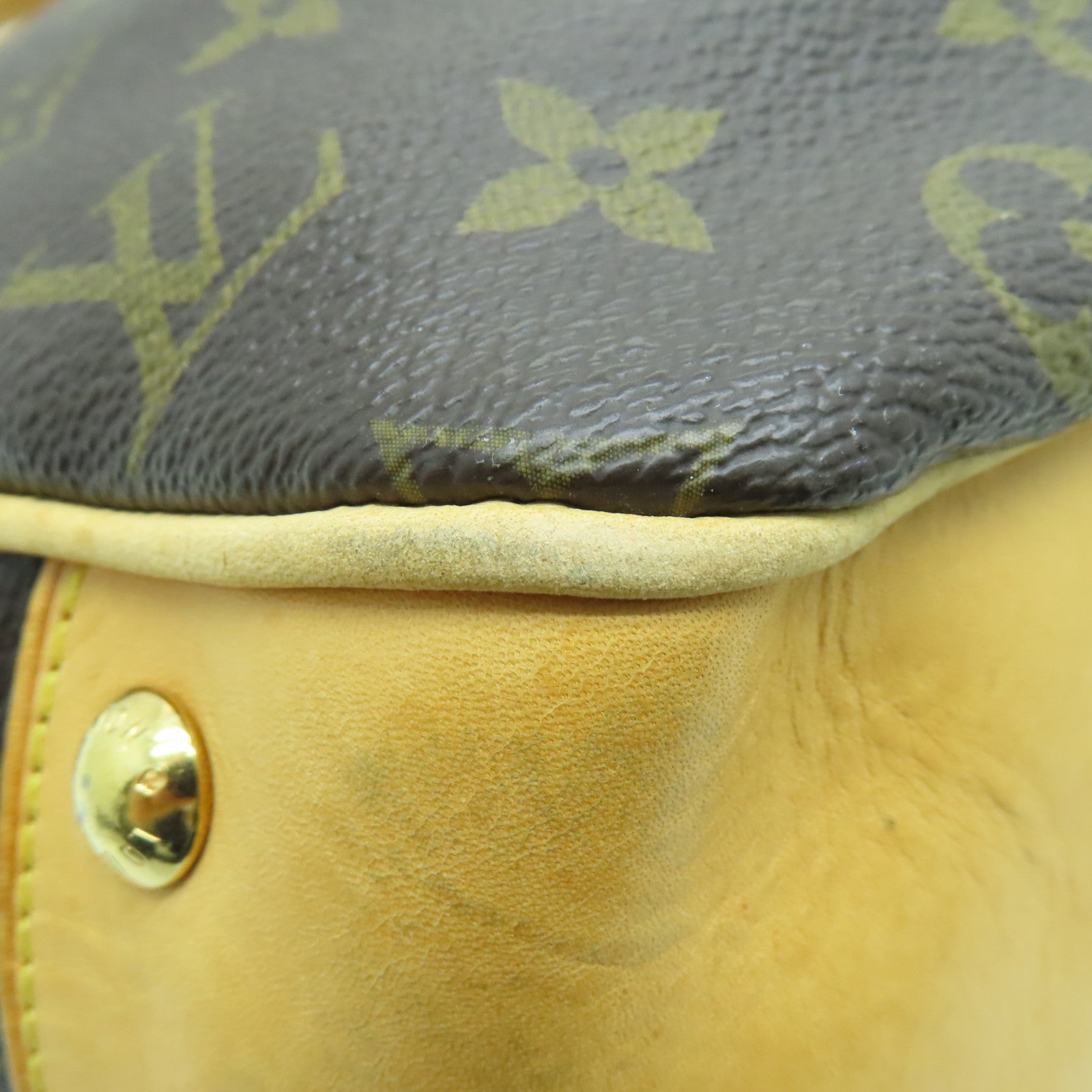 LOUIS VUITTON 【激減優惠】Monogram Boetie MM金扣手挽袋啡色