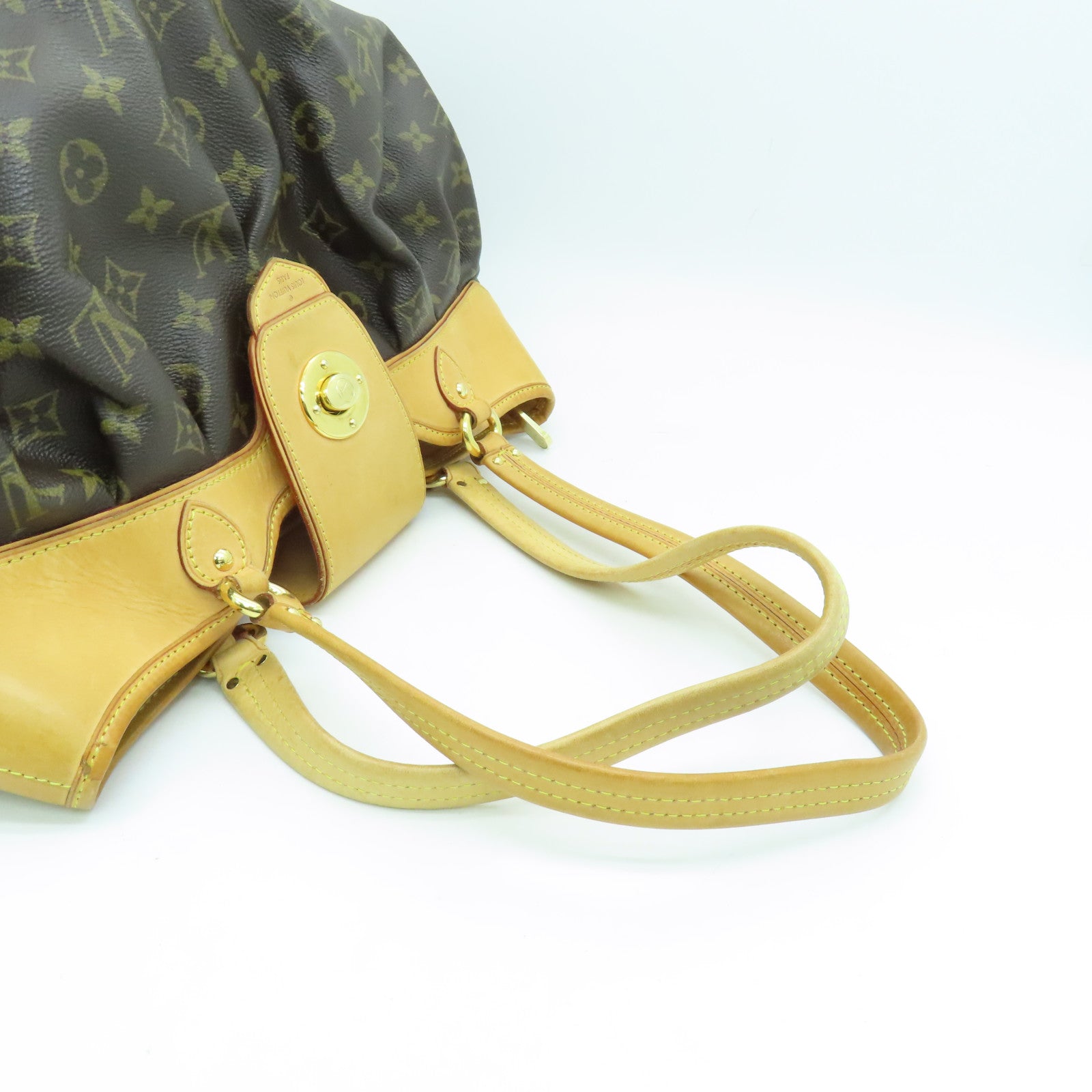 LOUIS VUITTON 【激減優惠】Monogram Boetie MM金扣手挽袋啡色