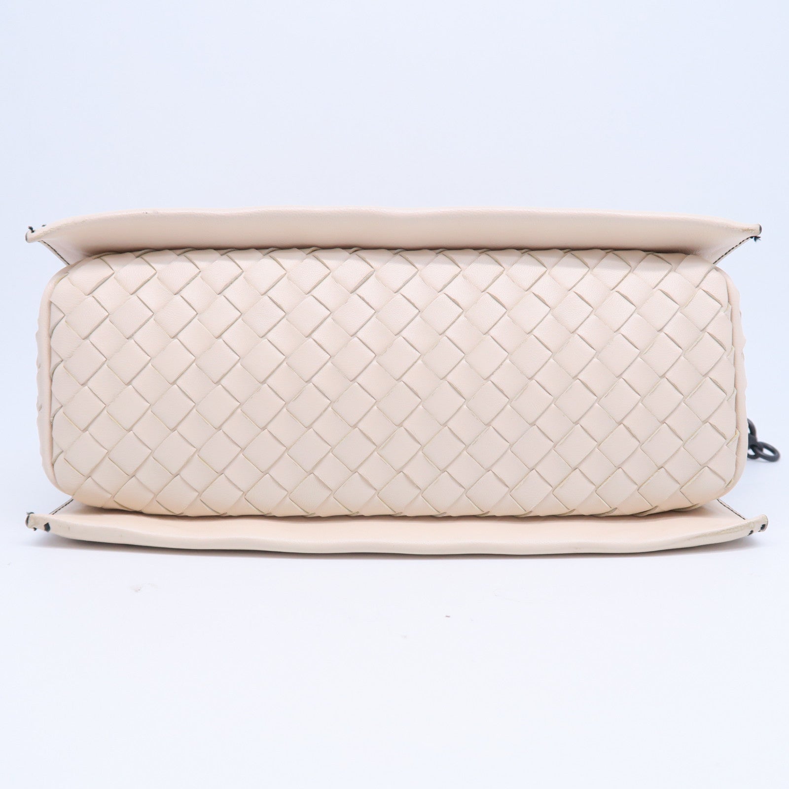 BOTTEGA VENETA 【激減優惠】皮革2 Way Shoulder金扣/黑扣肩背袋米色