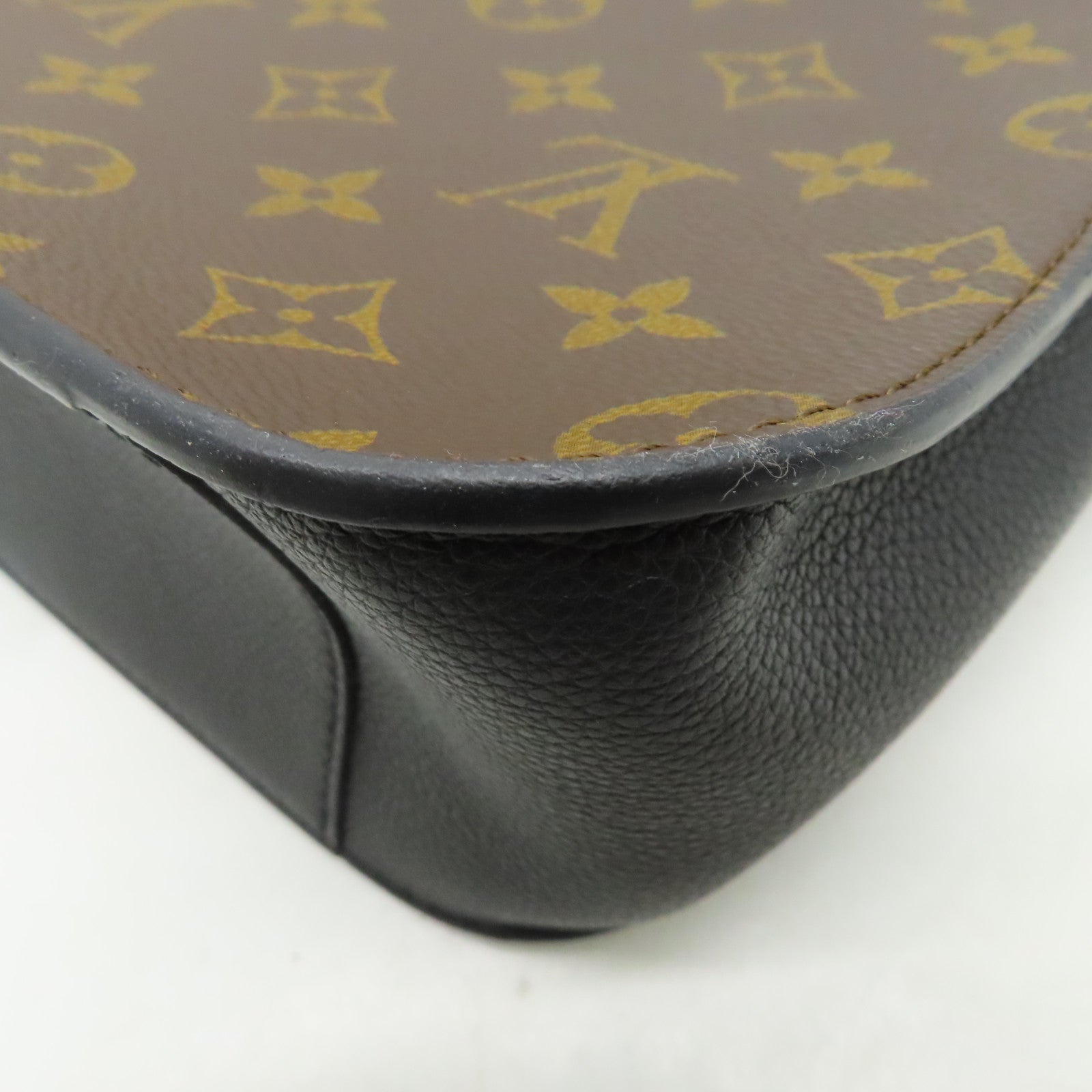 LOUIS VUITTON Monogram Vanguard金扣手挽肩背兩用袋啡色
