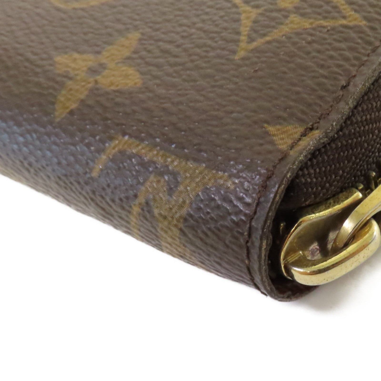 LOUIS VUITTON Monogram Zippy Wallet拉鏈長錢包啡色