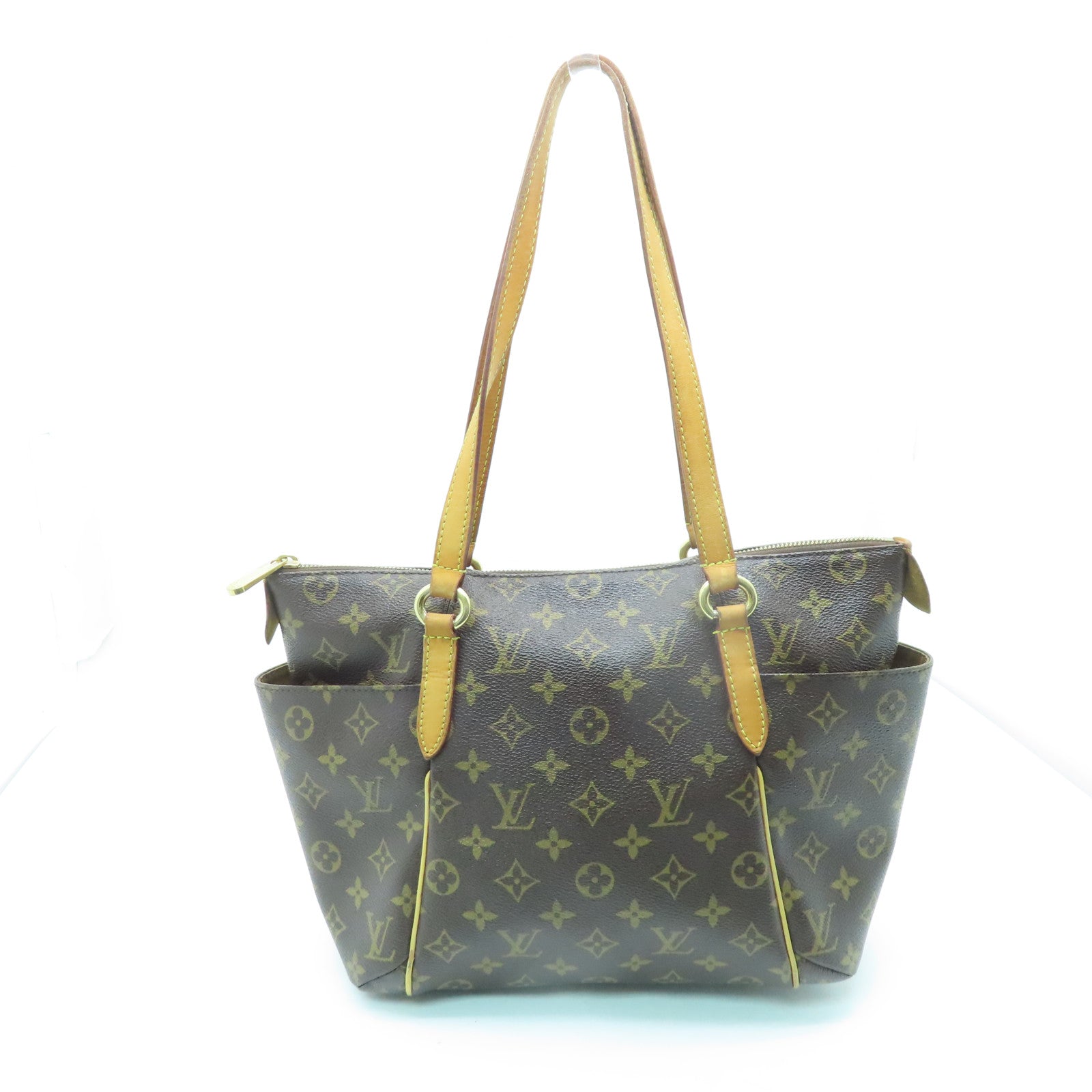 LOUIS VUITTON Monogram Totally PM Shoulder Bag金扣肩背袋啡色