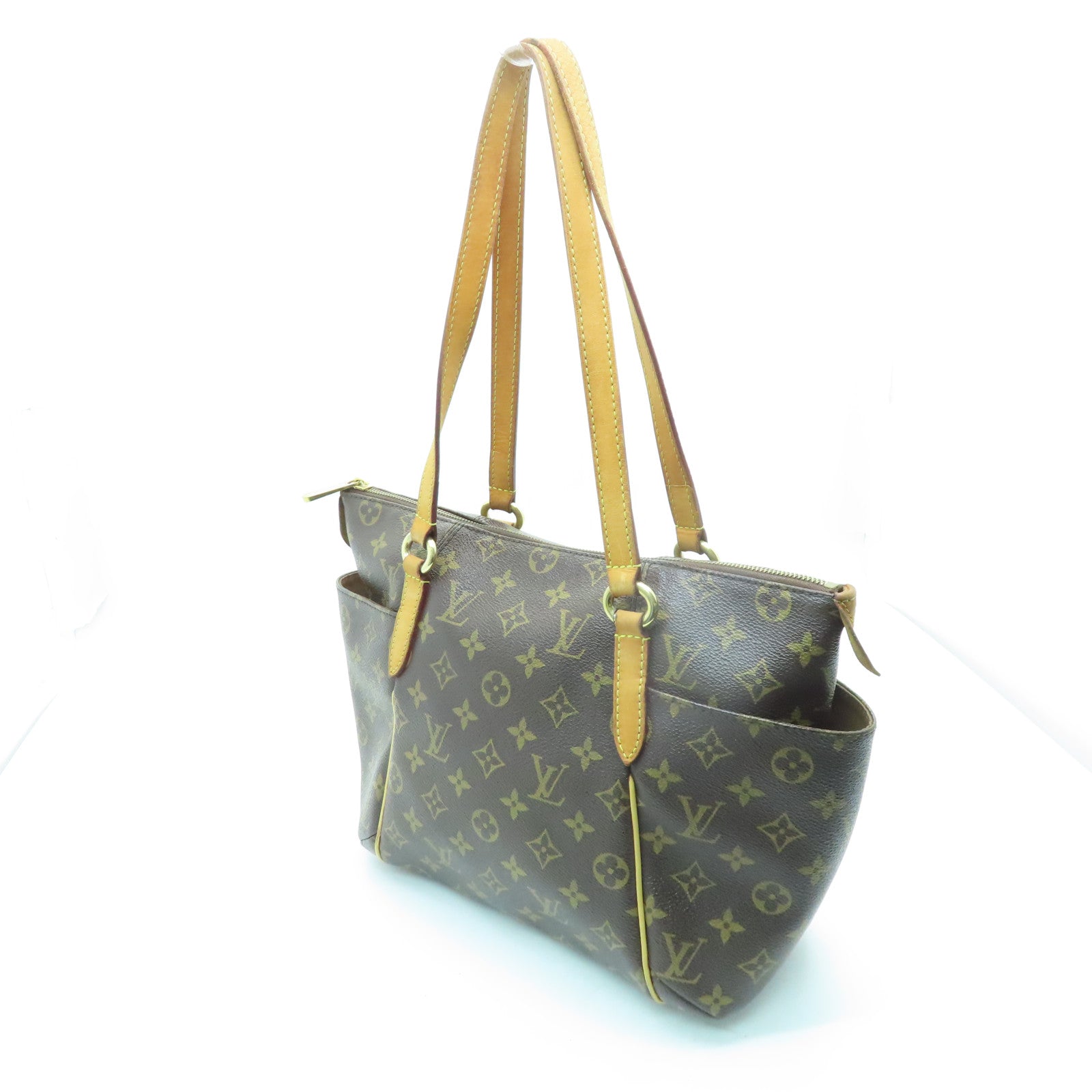 LOUIS VUITTON Monogram Totally PM Shoulder Bag金扣肩背袋啡色