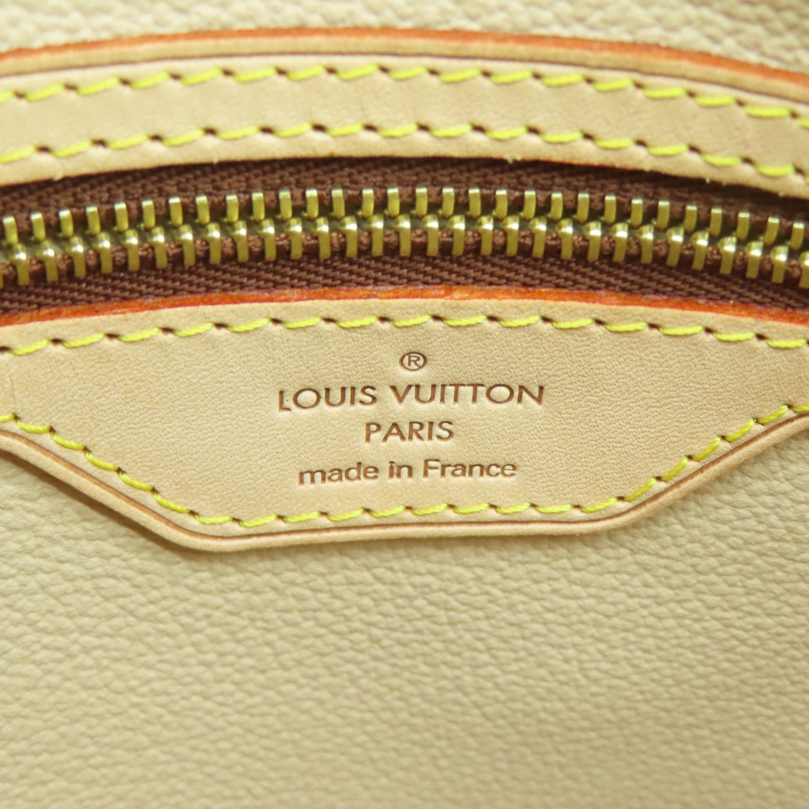 LOUIS VUITTON Monogram Bucket GM金扣手挽袋啡色