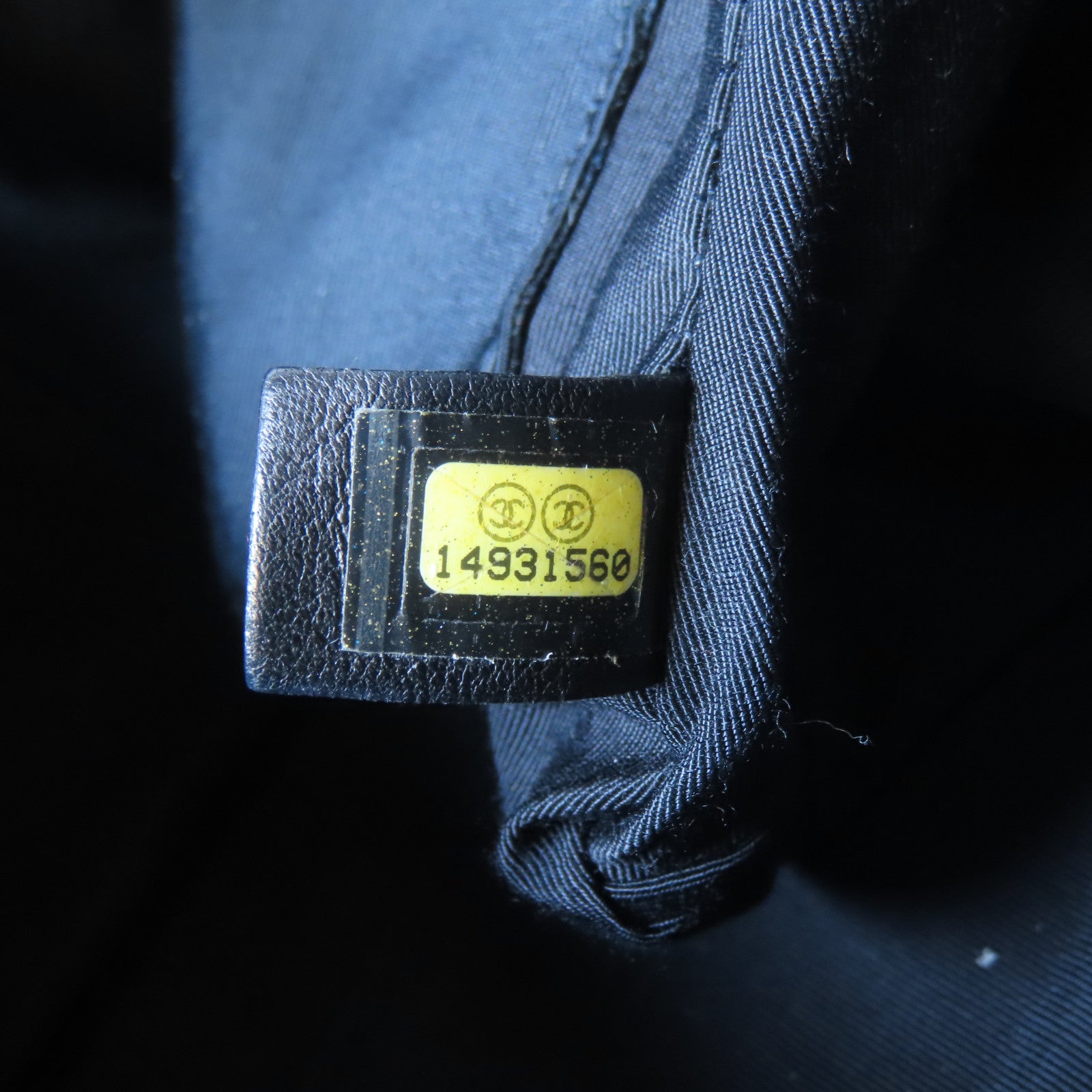 CHANEL 菱格羊皮皮革Chain Shoulder銀扣鏈帶肩背袋黑色