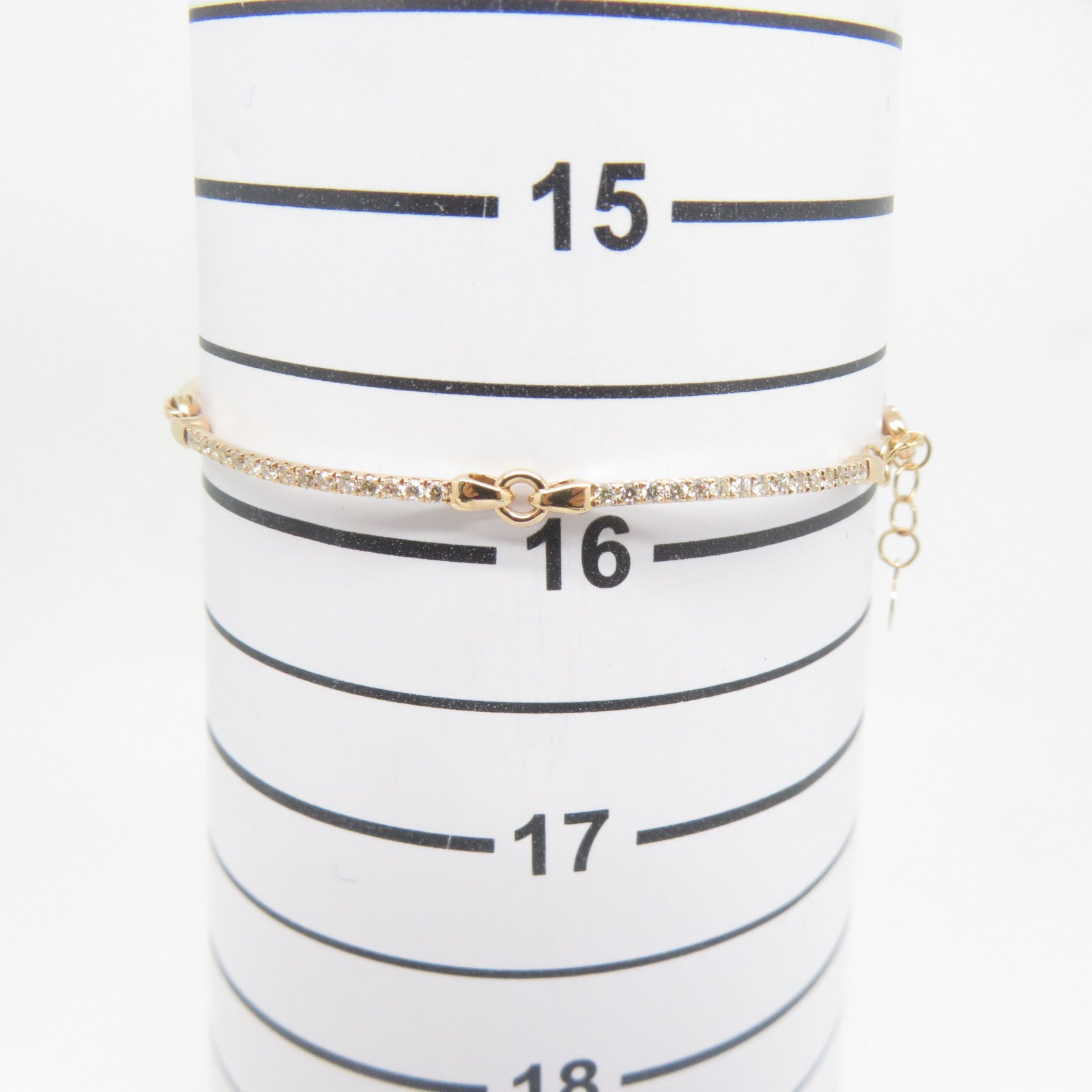 JEWELRY 18K玫瑰金Diamond Bracelet 0.735ct鑽石手鏈粉金色