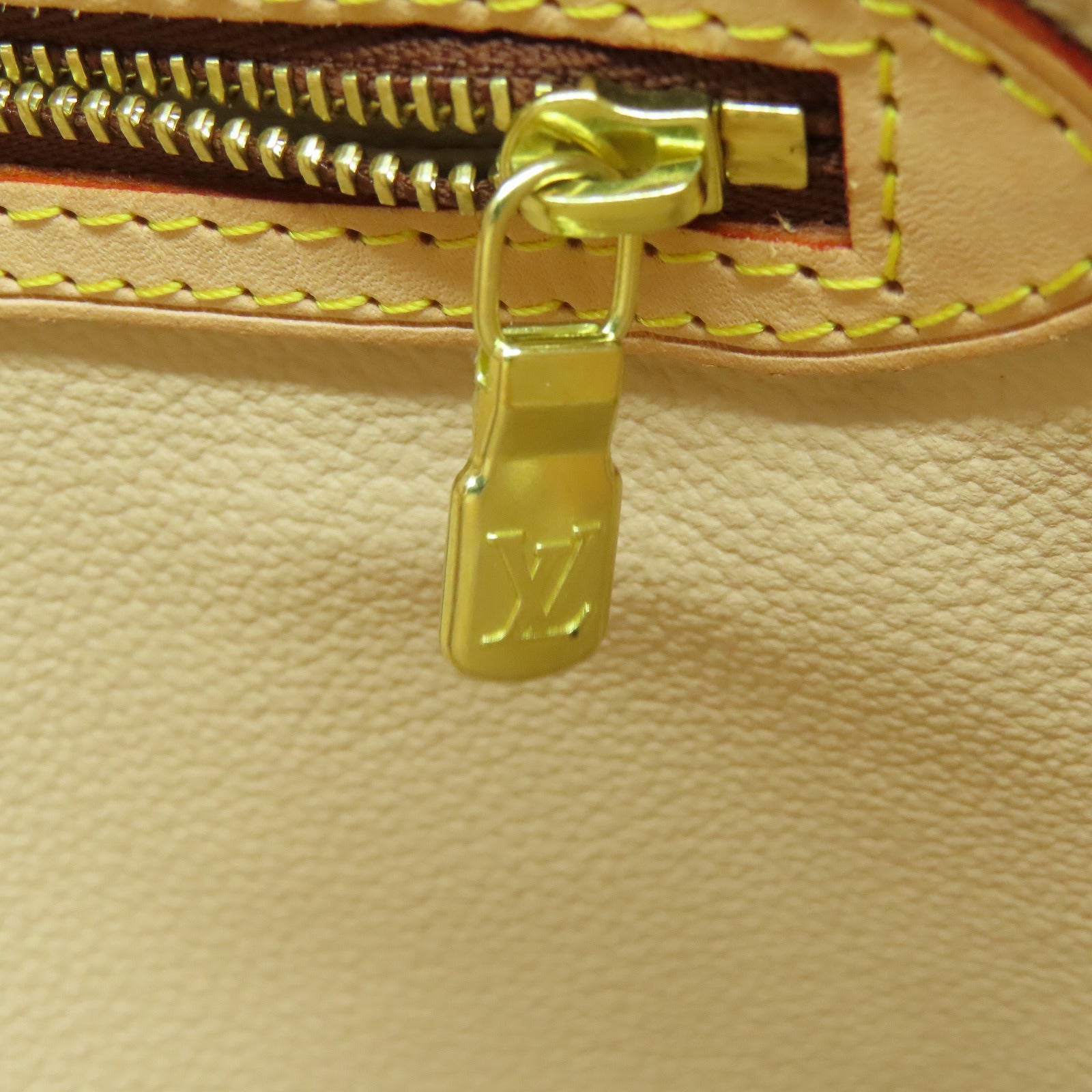 LOUIS VUITTON Monogram Bucket GM金扣手挽袋啡色
