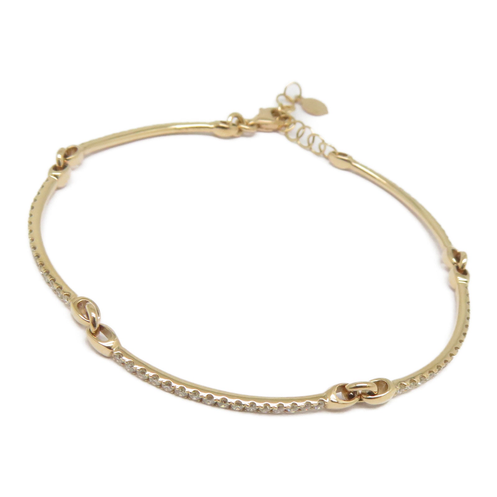 JEWELRY 18K玫瑰金Diamond Bracelet 0.735ct鑽石手鏈粉金色