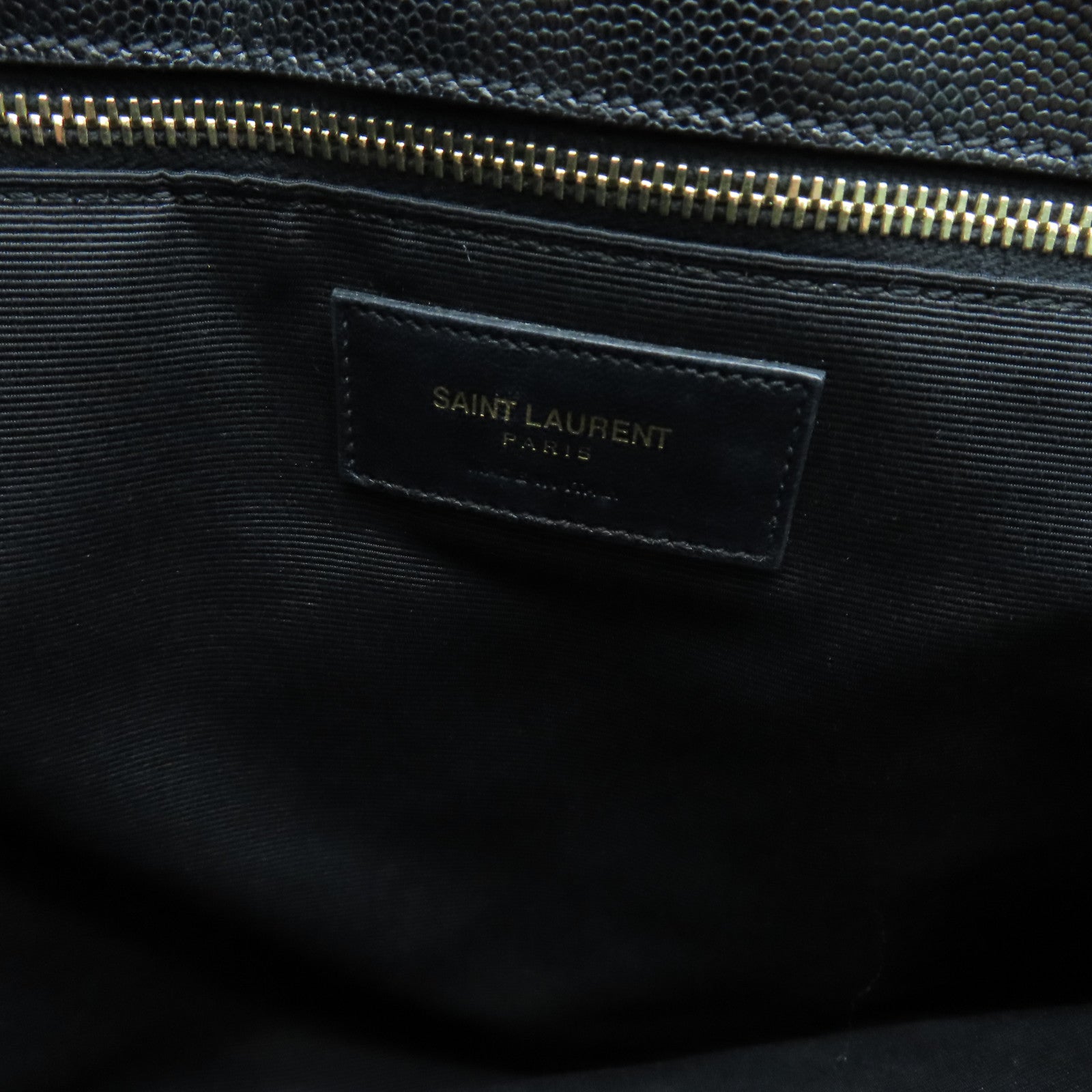 YVES SAINT LAURENT 牛皮皮革Chain Shoulder金扣肩背袋黑色