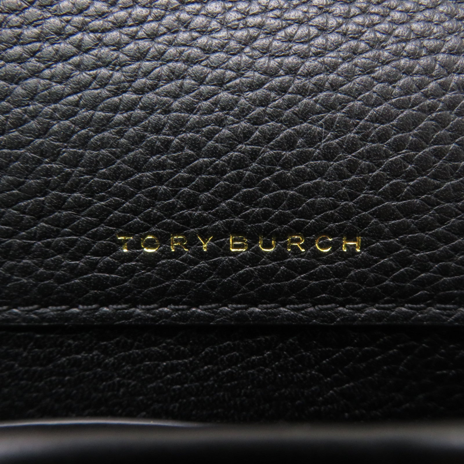 Tory Burch 牛皮皮革Chain Shoulder金扣鏈帶肩背袋黑色
