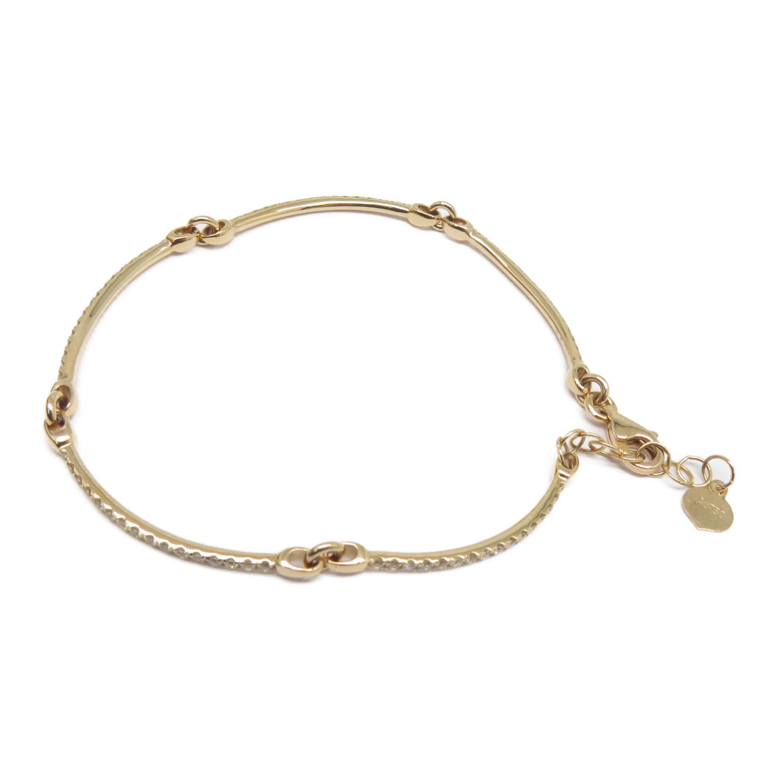 JEWELRY 18K玫瑰金Diamond Bracelet 0.735ct鑽石手鏈粉金色