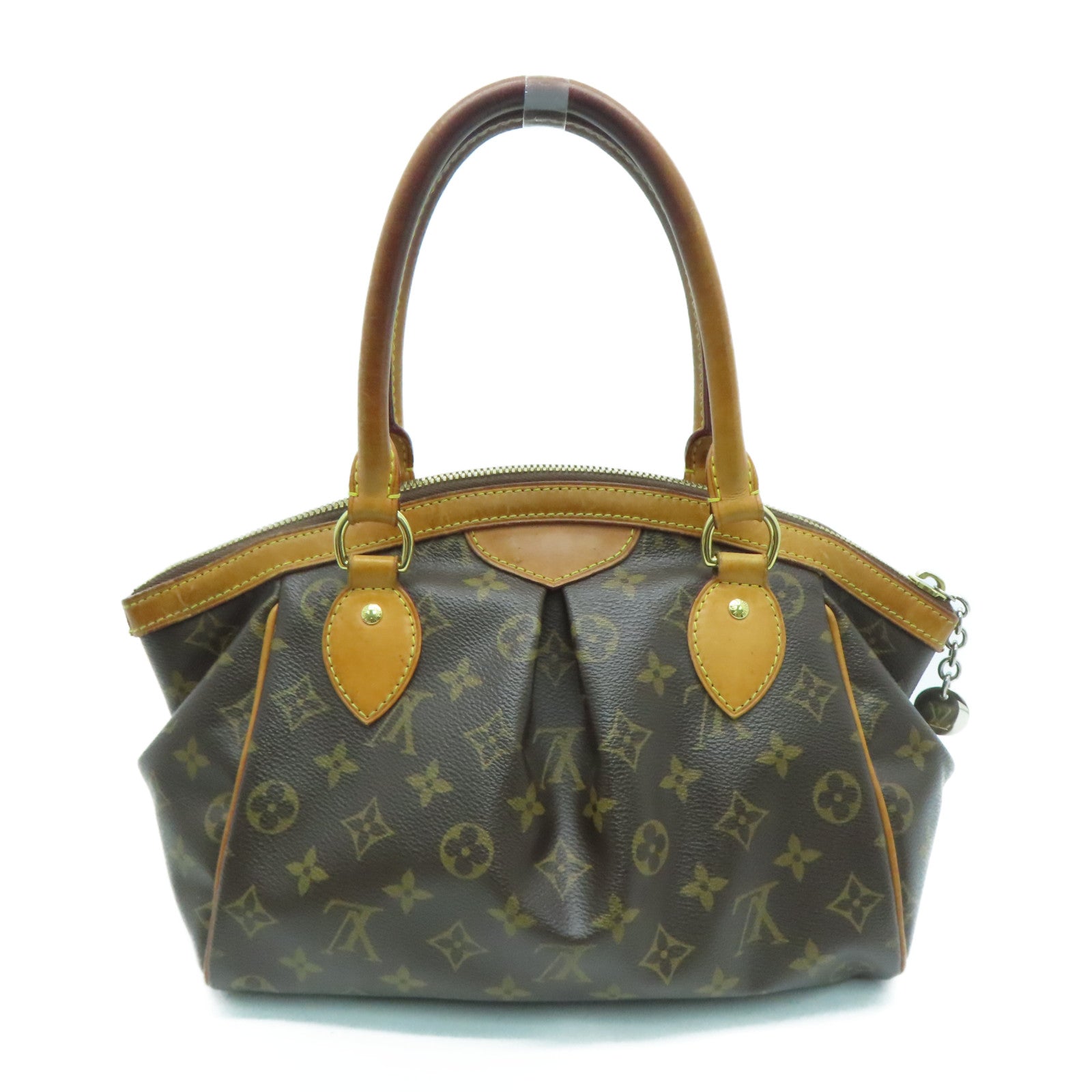 LOUIS VUITTON Monogram Tivoli PM金扣手挽袋/肩背袋啡色