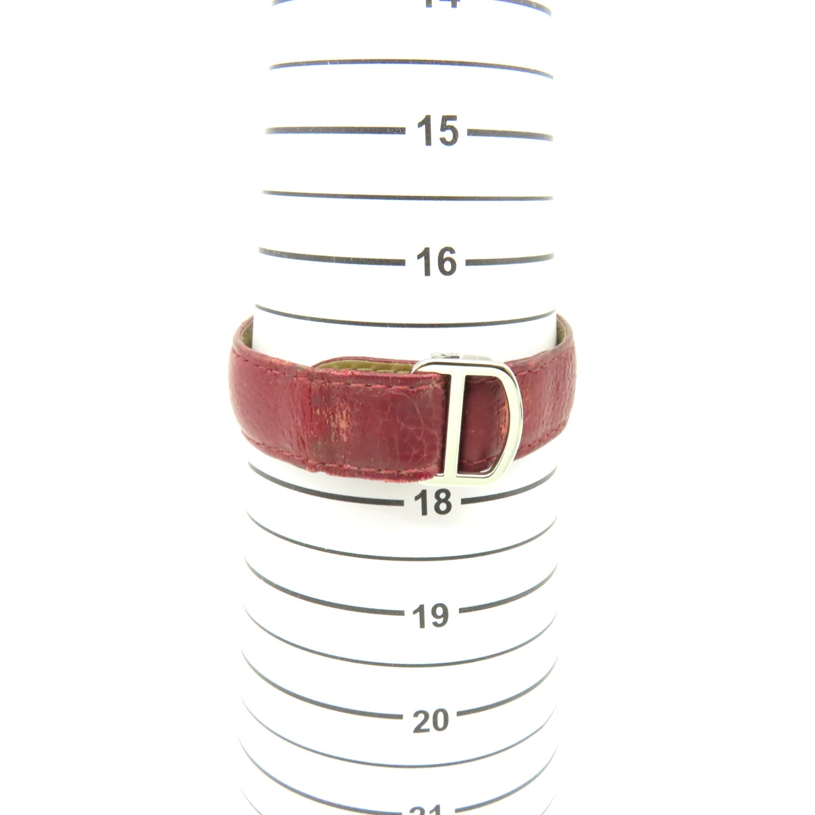 CARTIER Tank Solo GM Watch不鏽鋼/牛皮皮帶石英機芯手錶白色