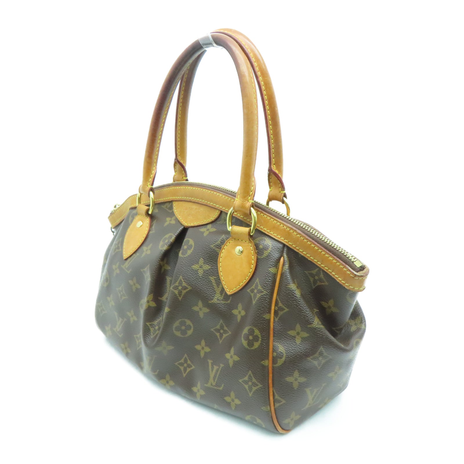 LOUIS VUITTON Monogram Tivoli PM金扣手挽袋/肩背袋啡色