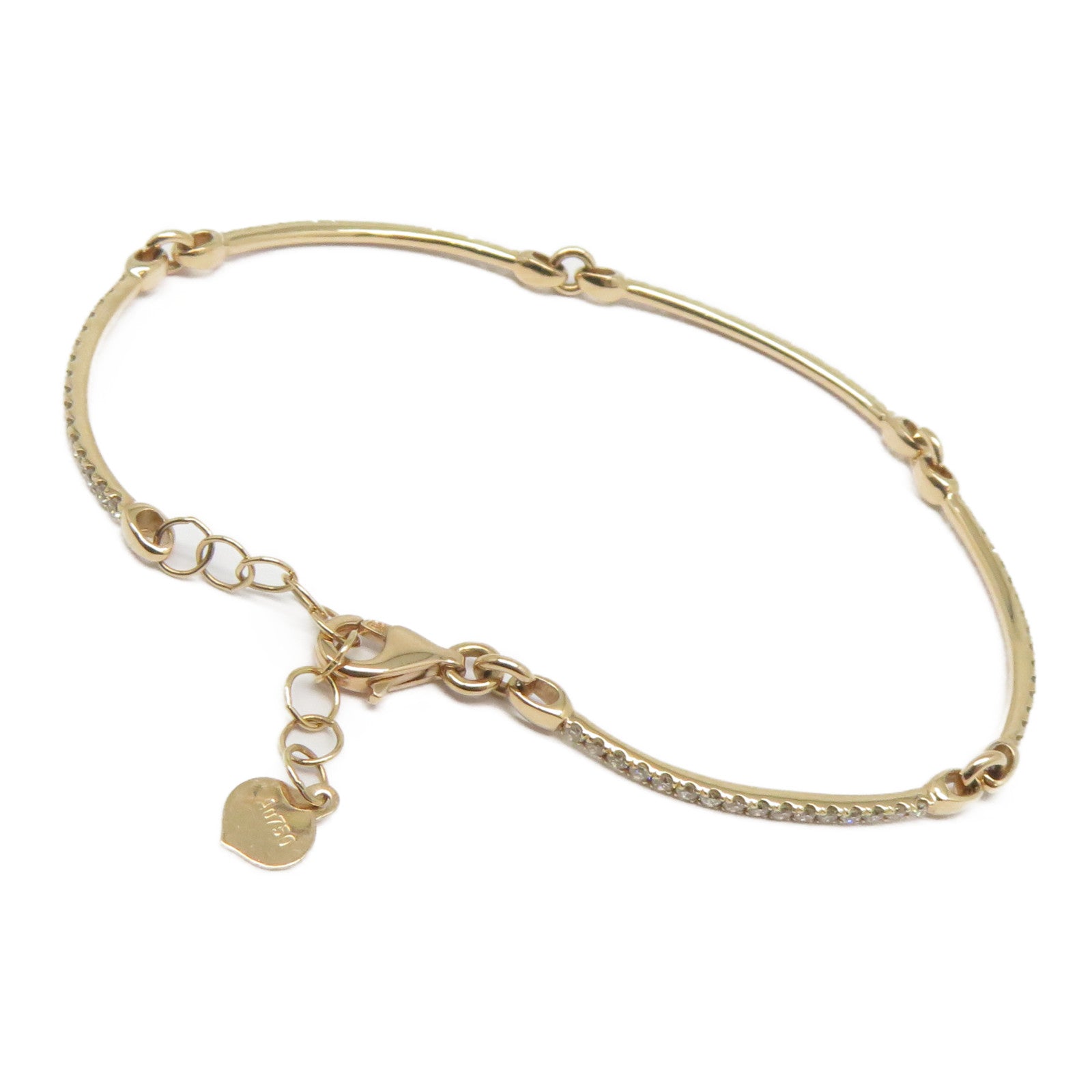 JEWELRY 18K玫瑰金Diamond Bracelet 0.735ct鑽石手鏈粉金色
