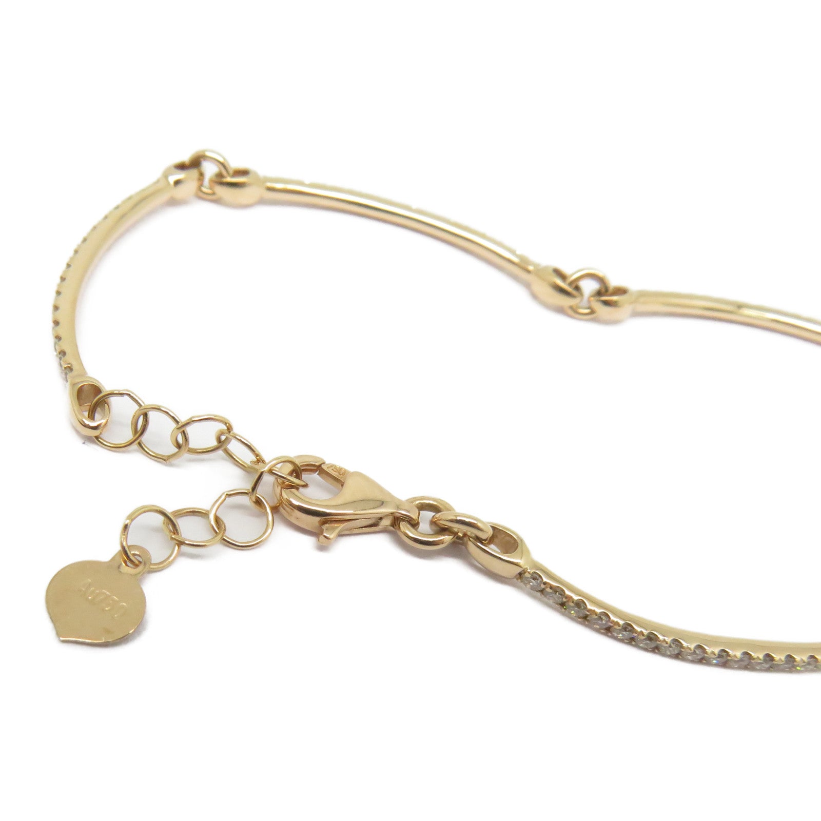 JEWELRY 18K玫瑰金Diamond Bracelet 0.735ct鑽石手鏈粉金色