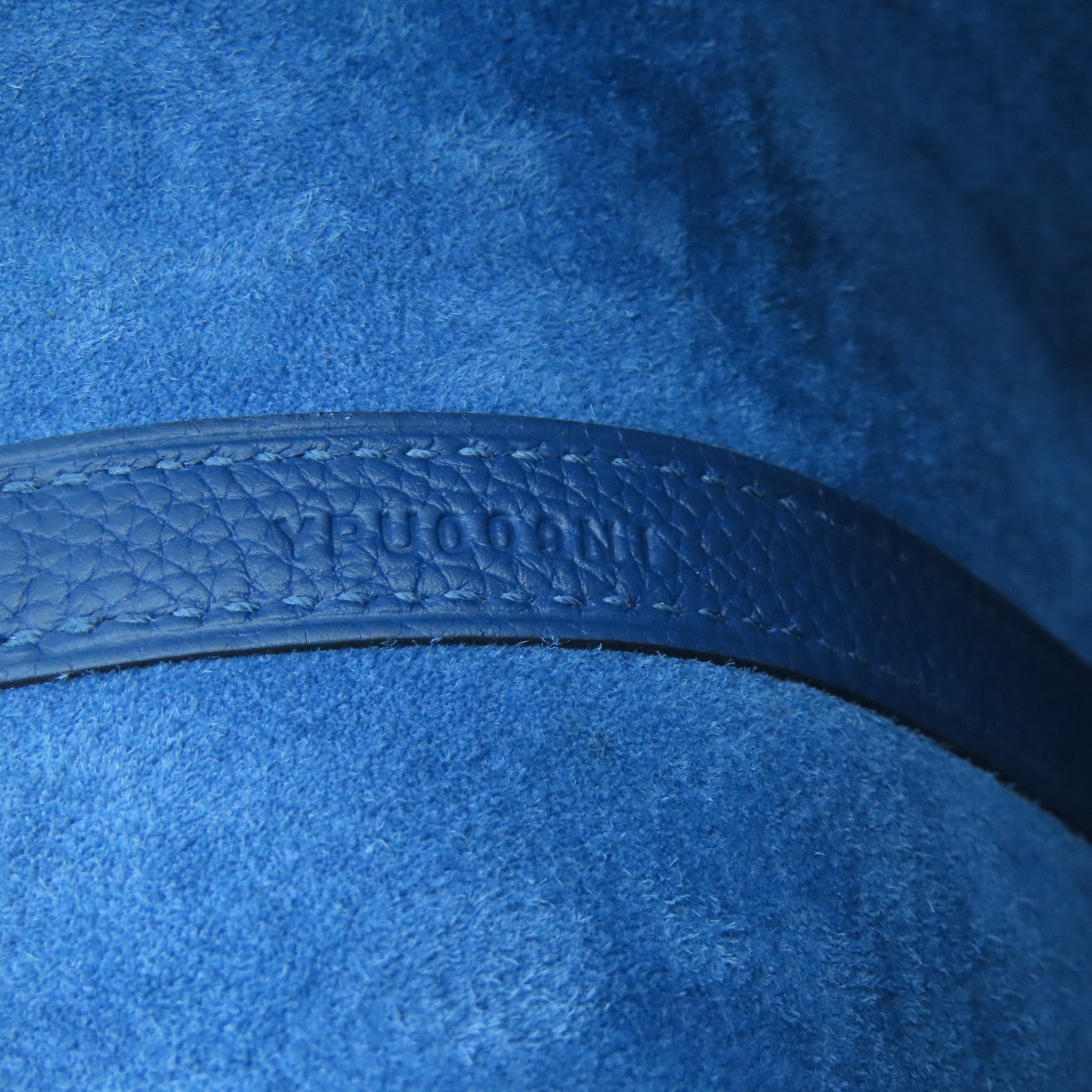 HERMES Maurice皮革Picotin PM銀扣手挽袋深藍色